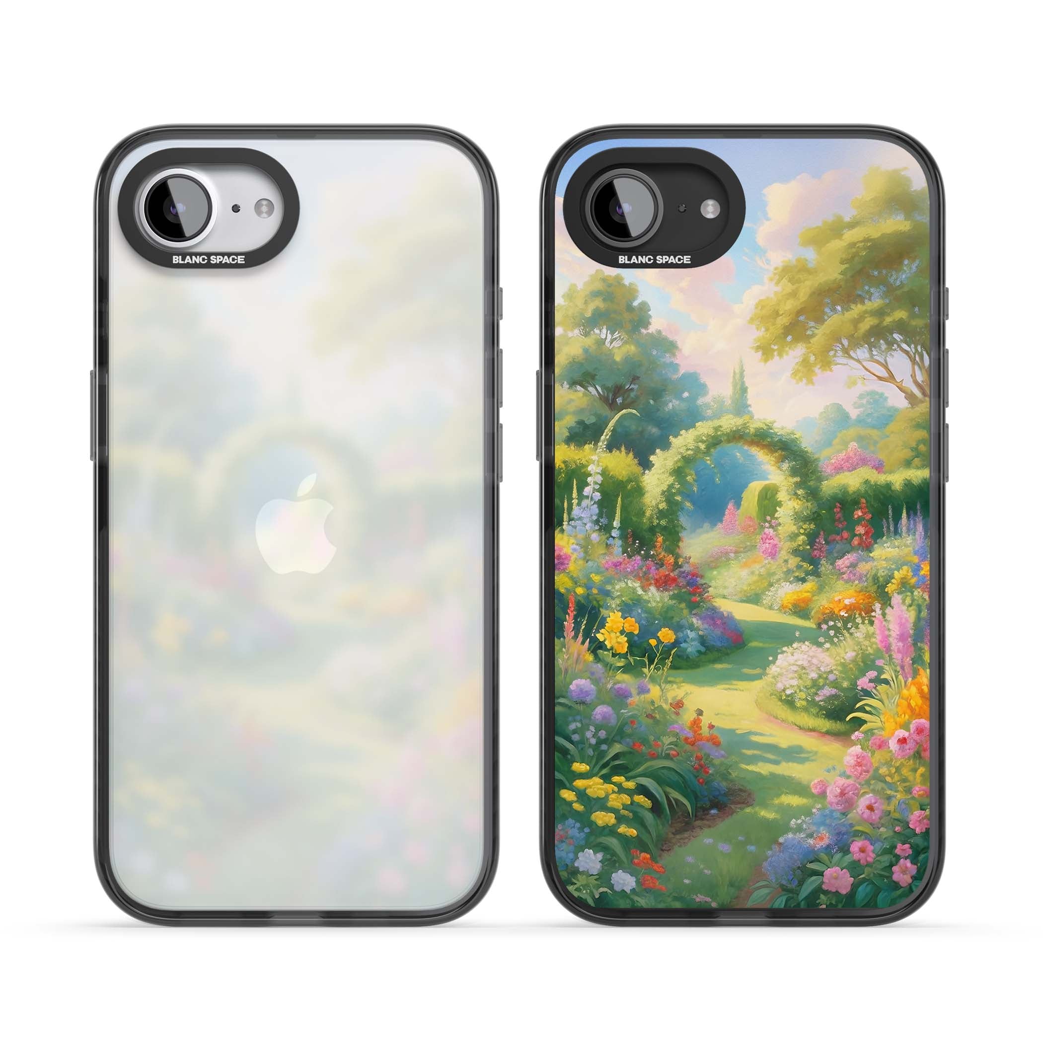 The Painter's Garden floral iPhone case | Black Impact case for iPhone 16e, iPhone 17e
