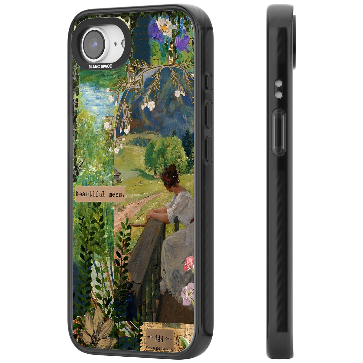 Beautiful Mess iPhone 16e / iPhone 17e Impact Black Phone Case side