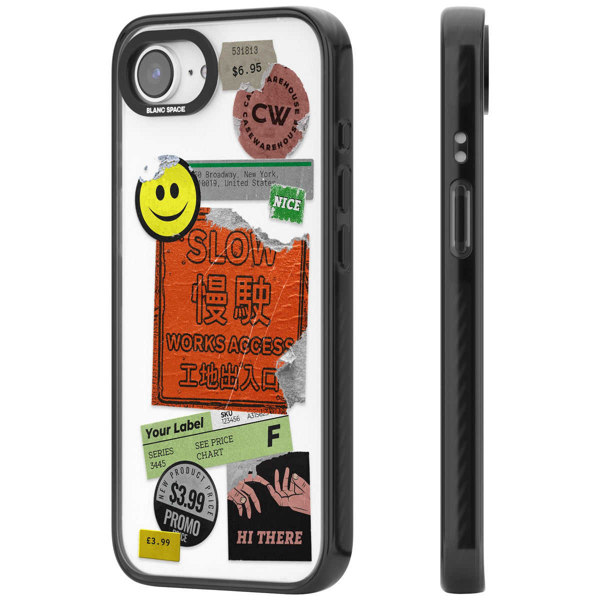 Slow Works iPhone 16e / iPhone 17e Impact Black Phone Case side
