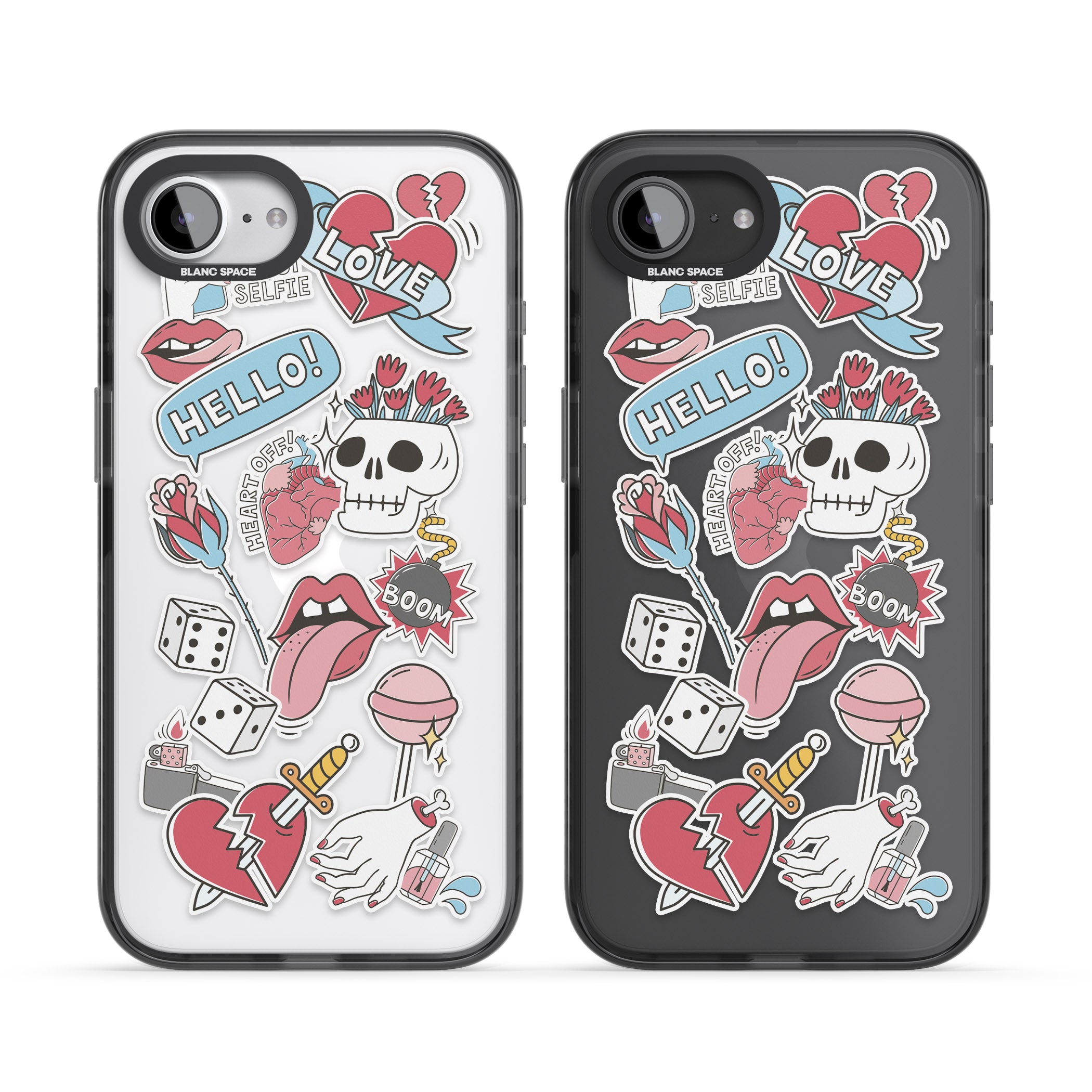 Skull & Flowers Stickers