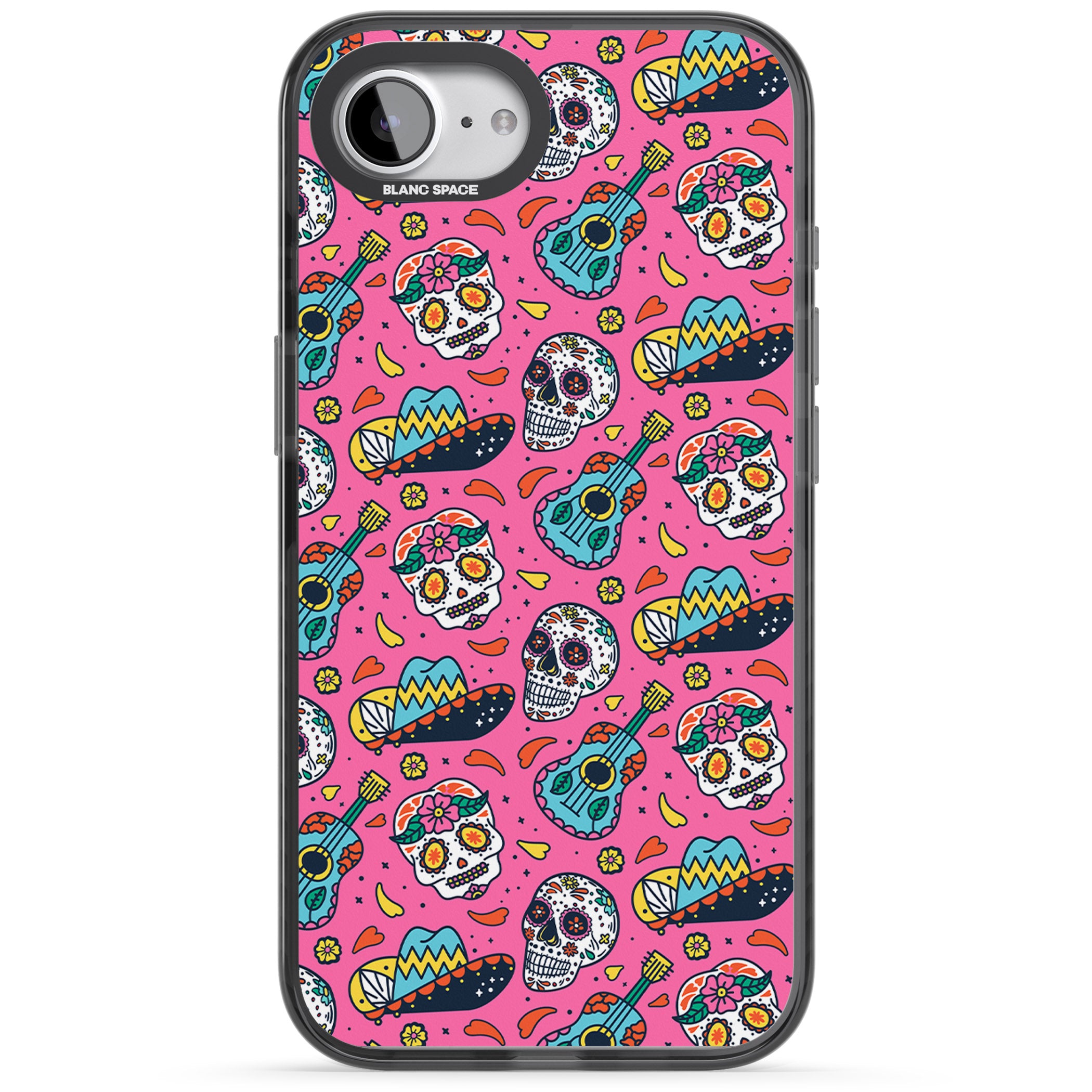 Pink Day Of The Dead Pattern