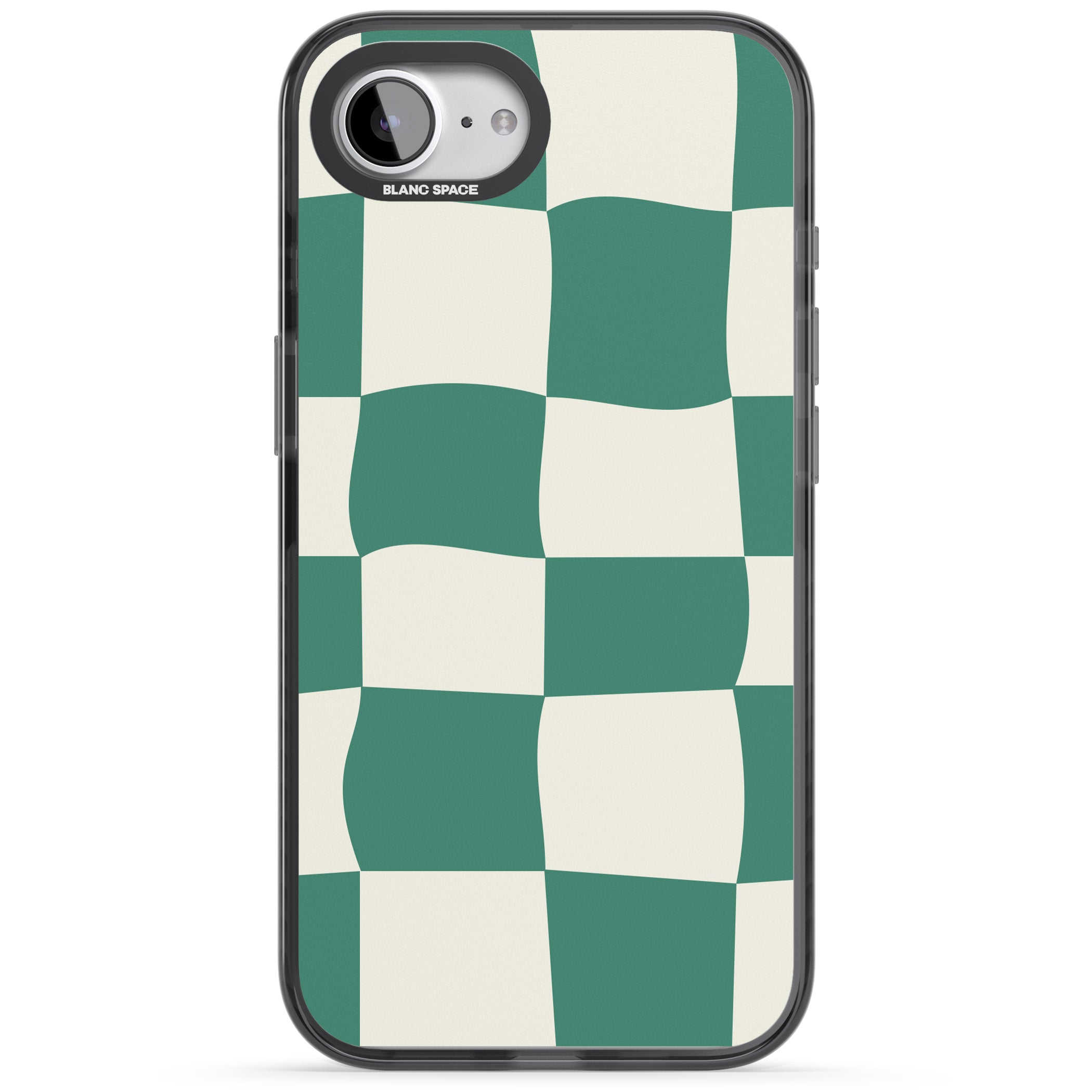 Green & Cream Wavy Check