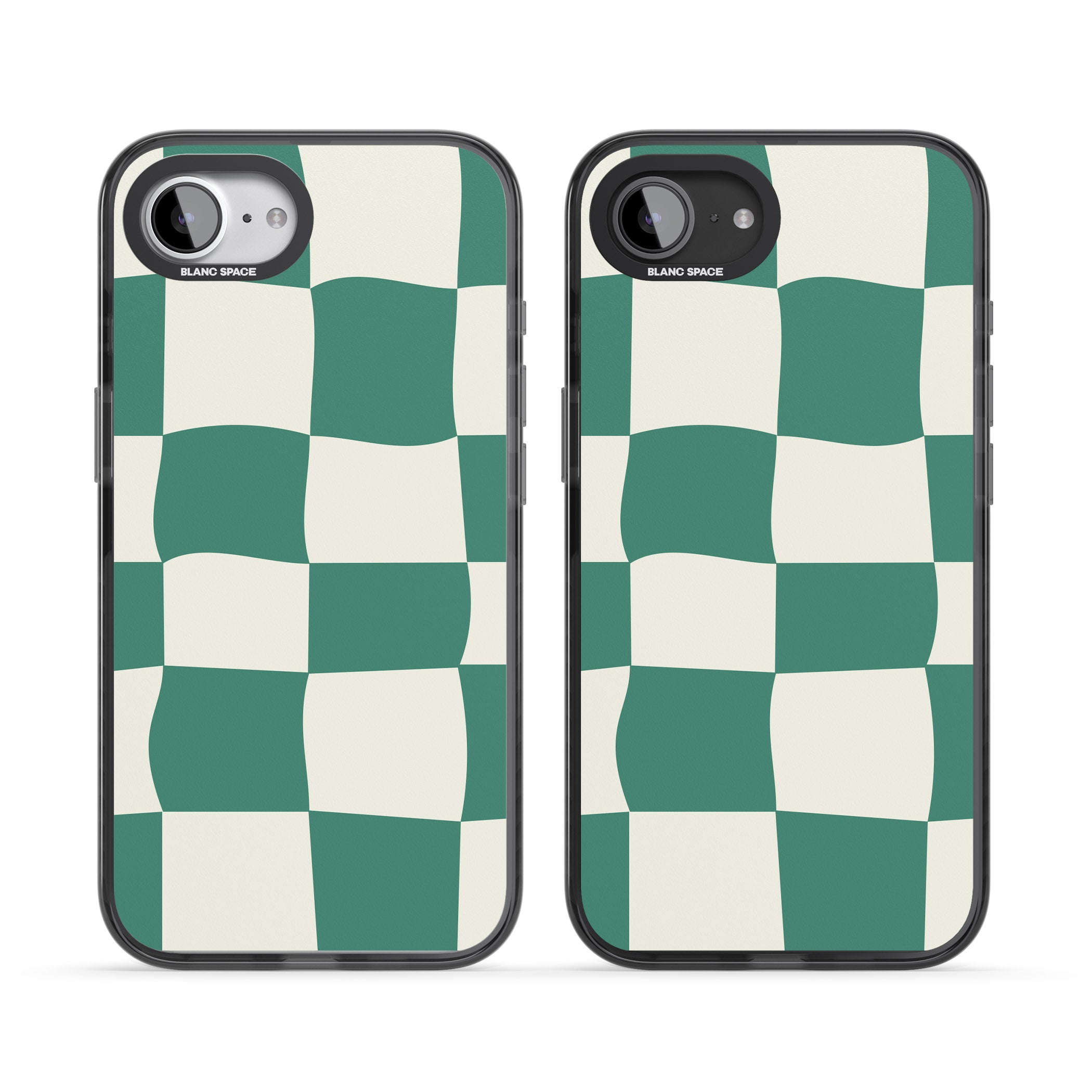 Green & Cream Wavy Check