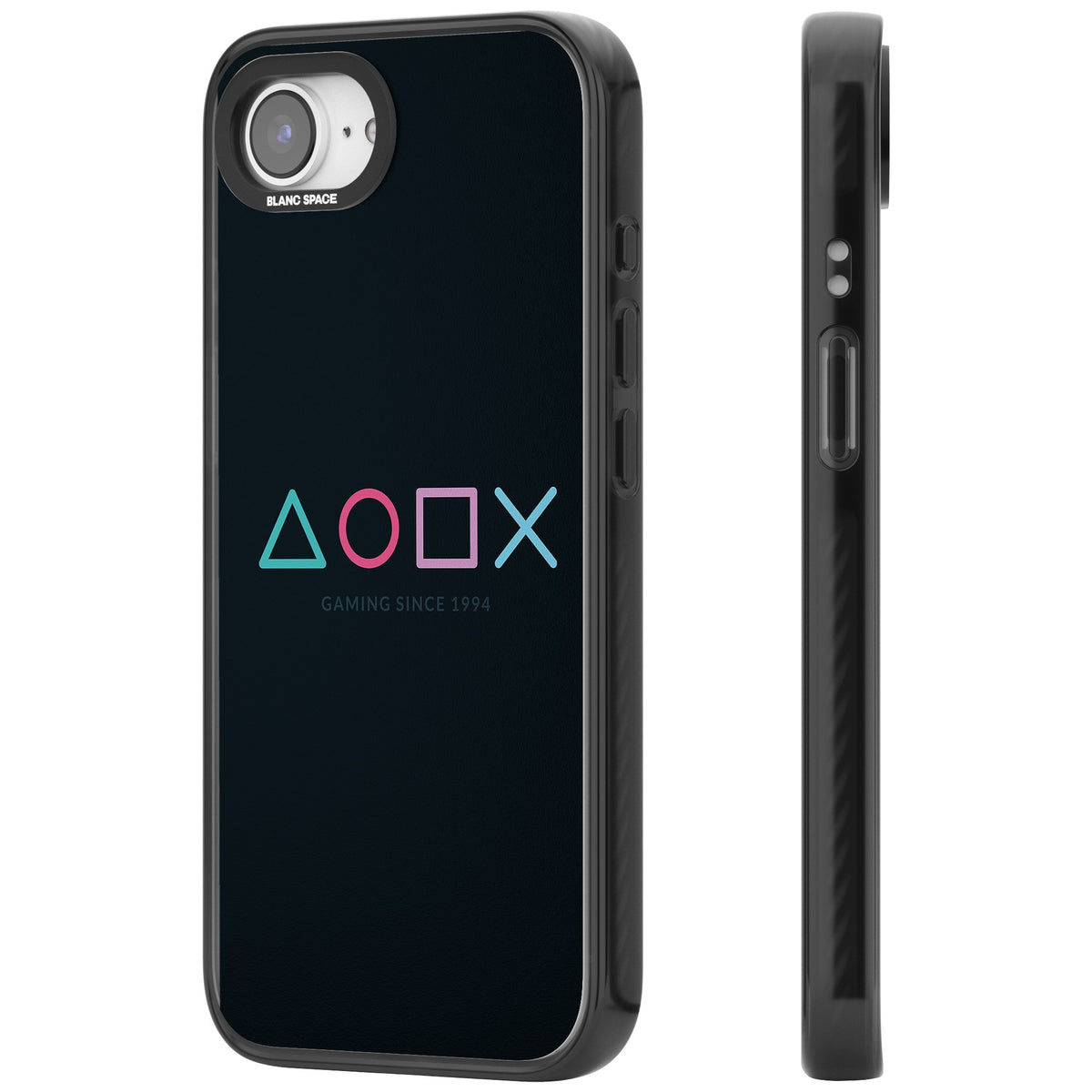 Gaming Since 1994 iPhone 16e / iPhone 17e Impact Black Phone Case side