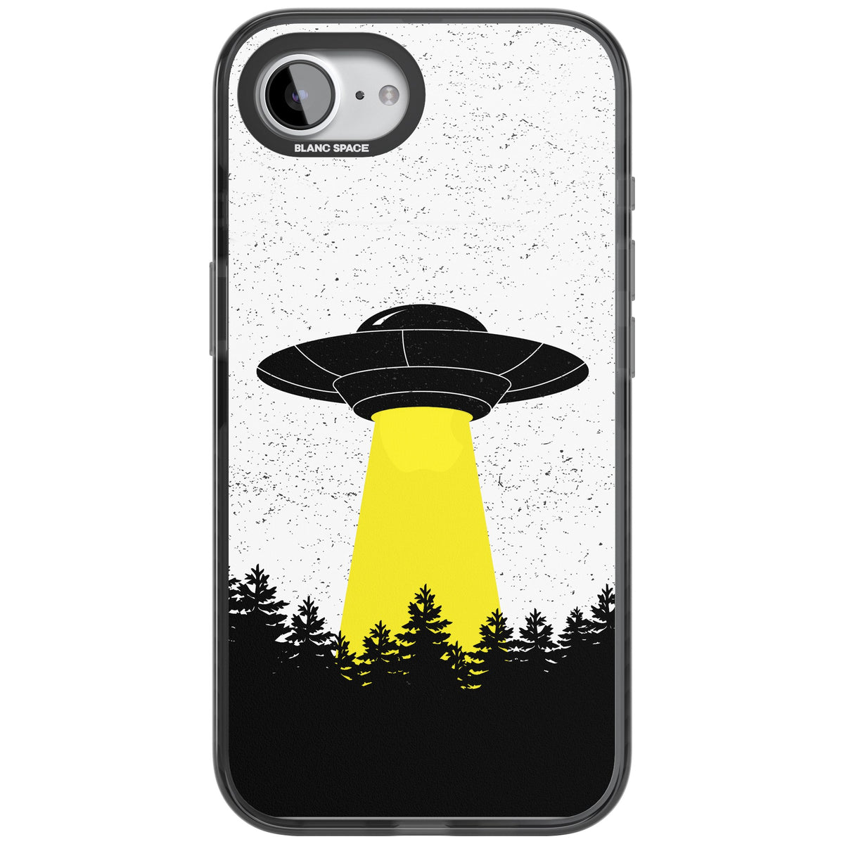 Alien Abduction iPhone 16e / iPhone 17e Impact Black Phone Case front