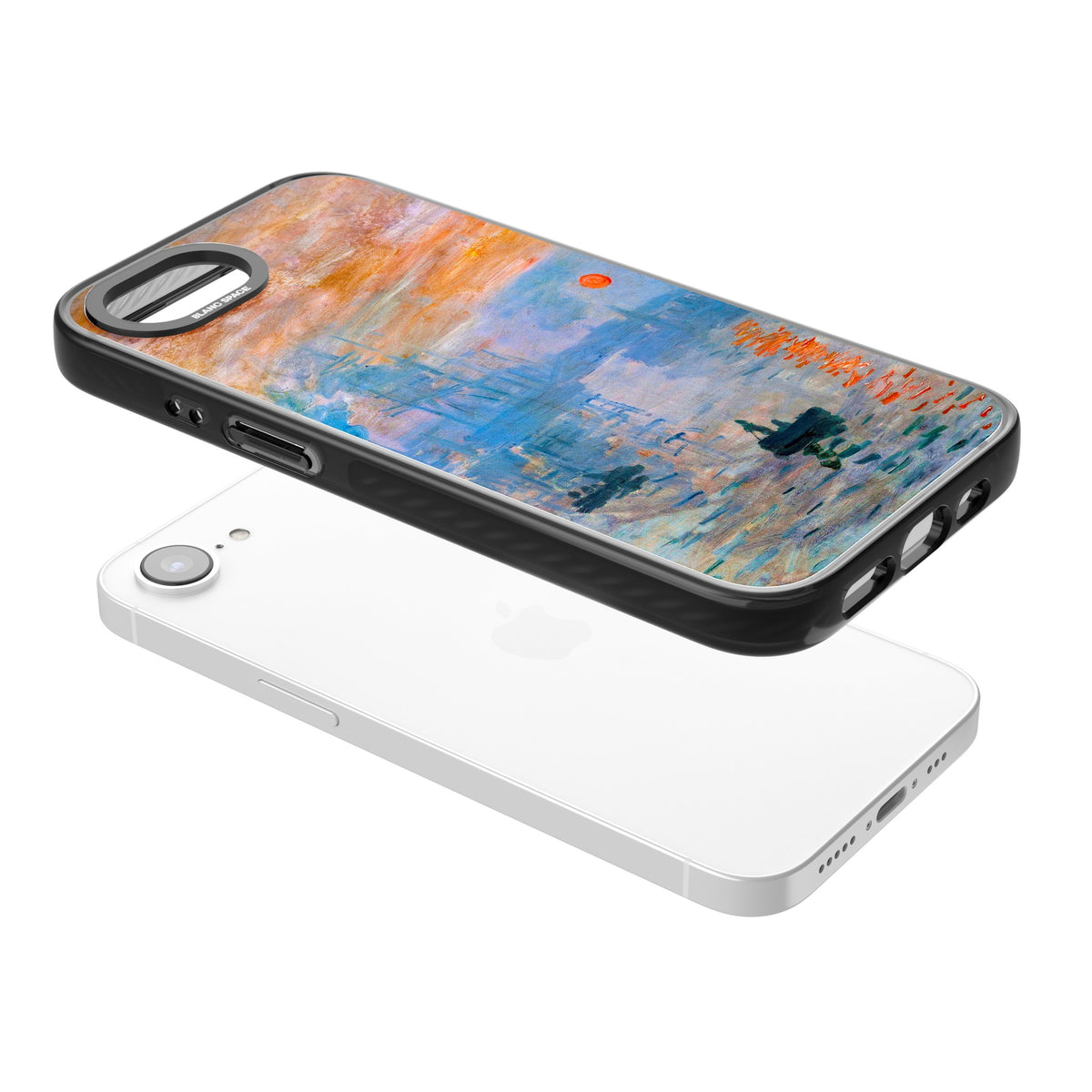 Impression, Sunrise iPhone 16e / iPhone 17e Impact Black Phone Case angled