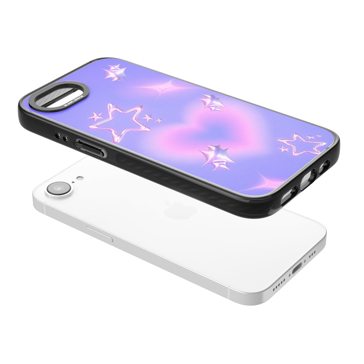 Soft Sugar iPhone 16e / iPhone 17e Impact Black Phone Case angled