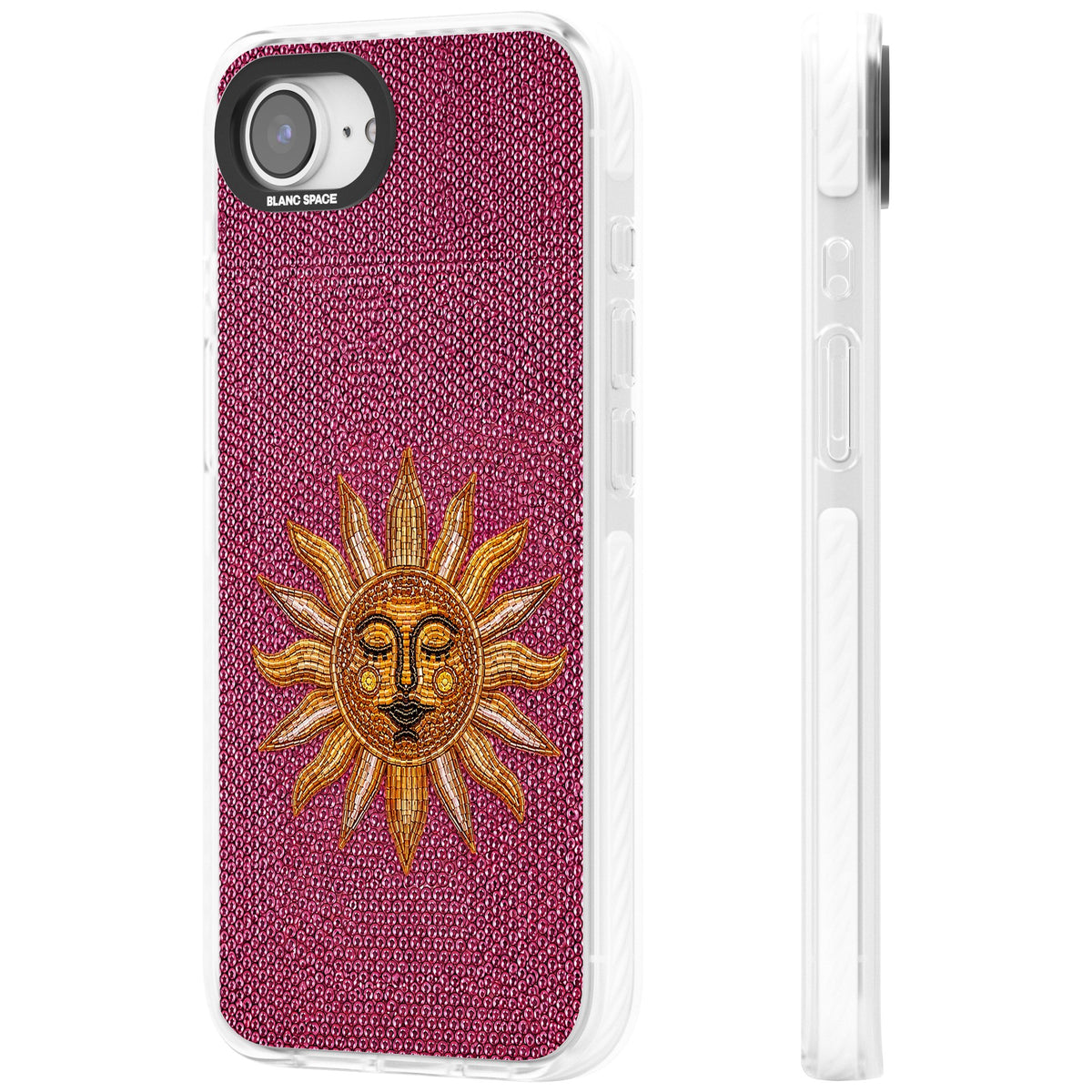Beaded Sun iPhone 16e / iPhone 17e Impact Clear Phone Case side