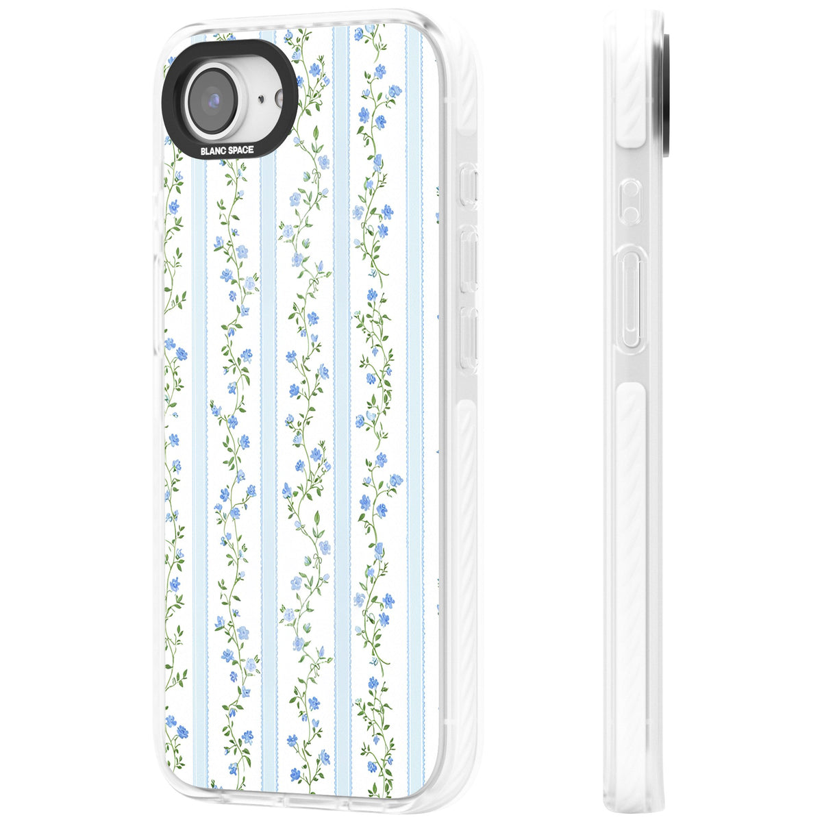 Bluebell Vine iPhone 16e / iPhone 17e Impact Clear Phone Case side