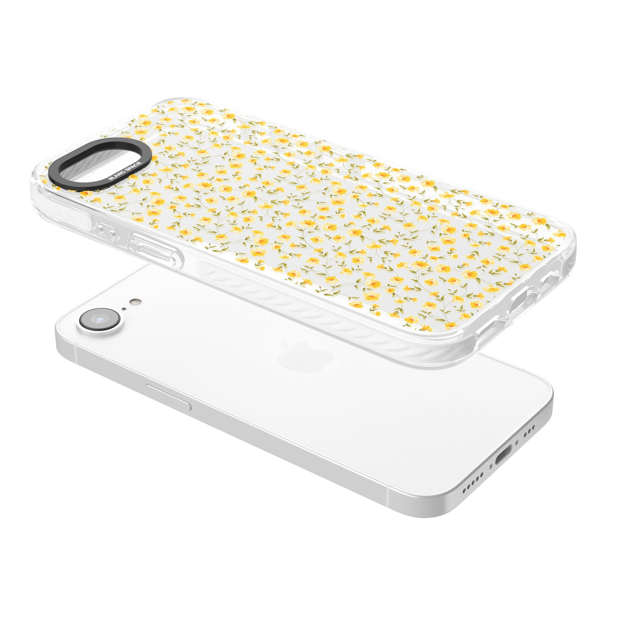 Buttercup iPhone 16e / iPhone 17e Impact Clear Phone Case angled