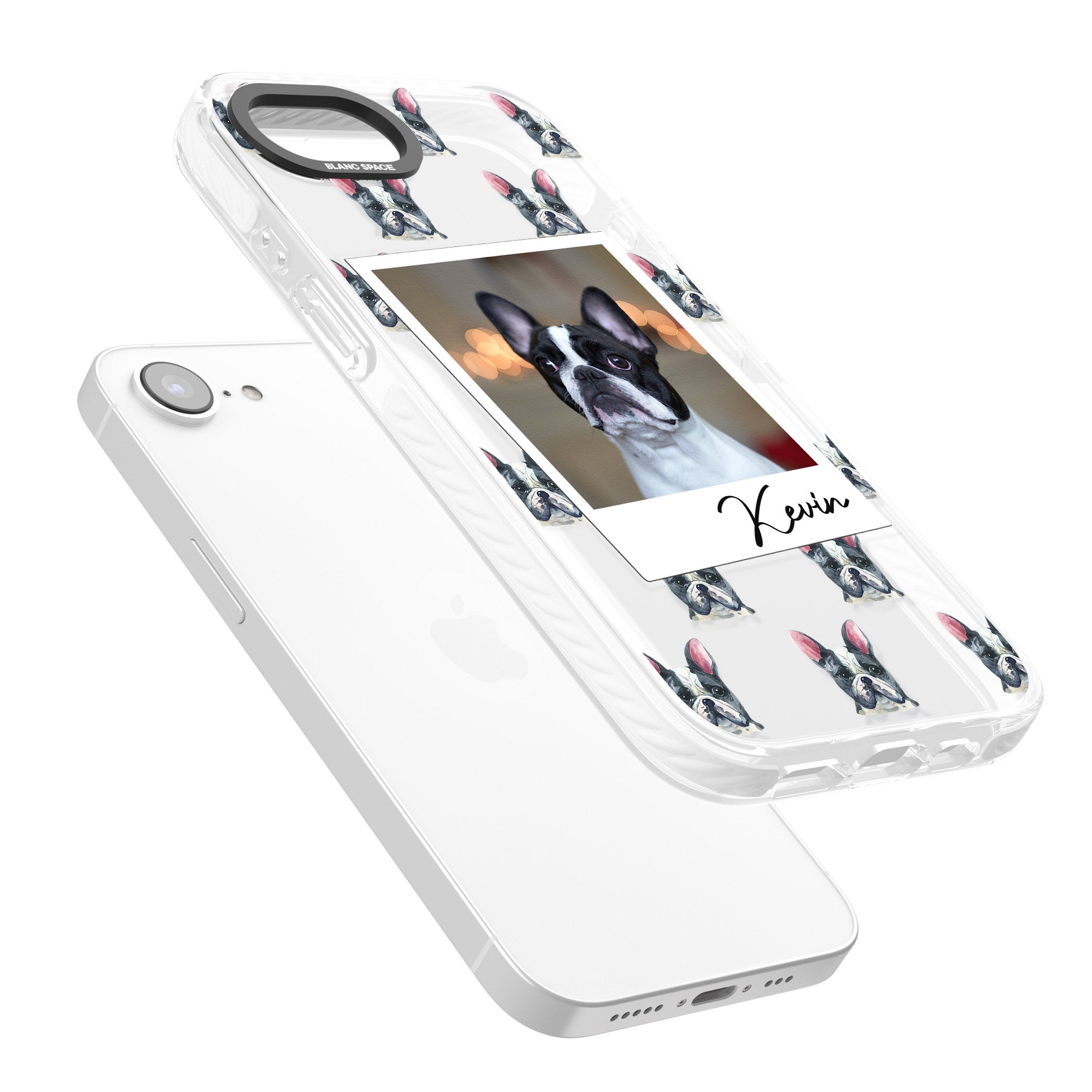 Personalised Black & White French Bulldog Instant Camera Photo