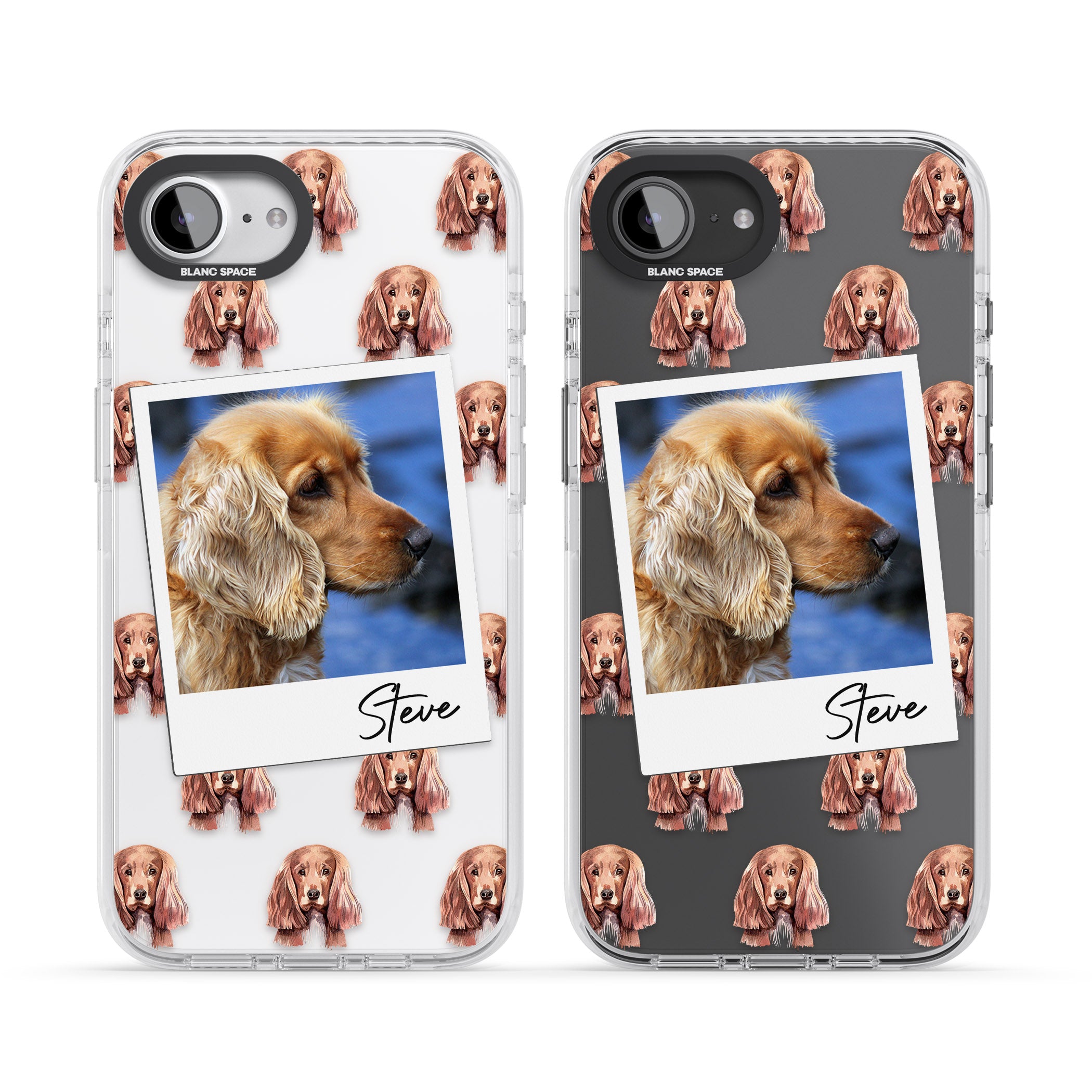 Personalised Cocker Spaniel Instant Camera Photo