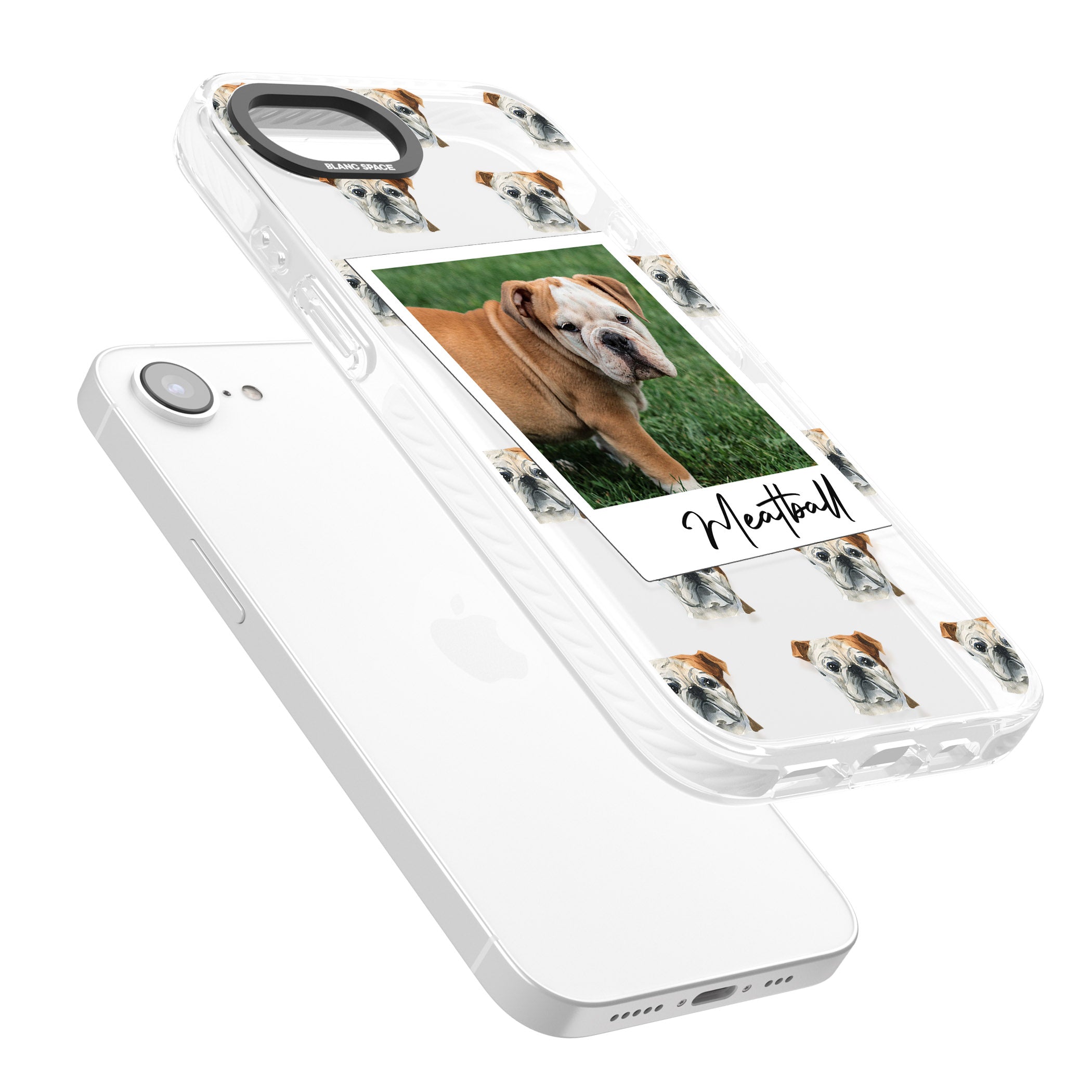 Personalised English Bulldog Instant Camera Photo