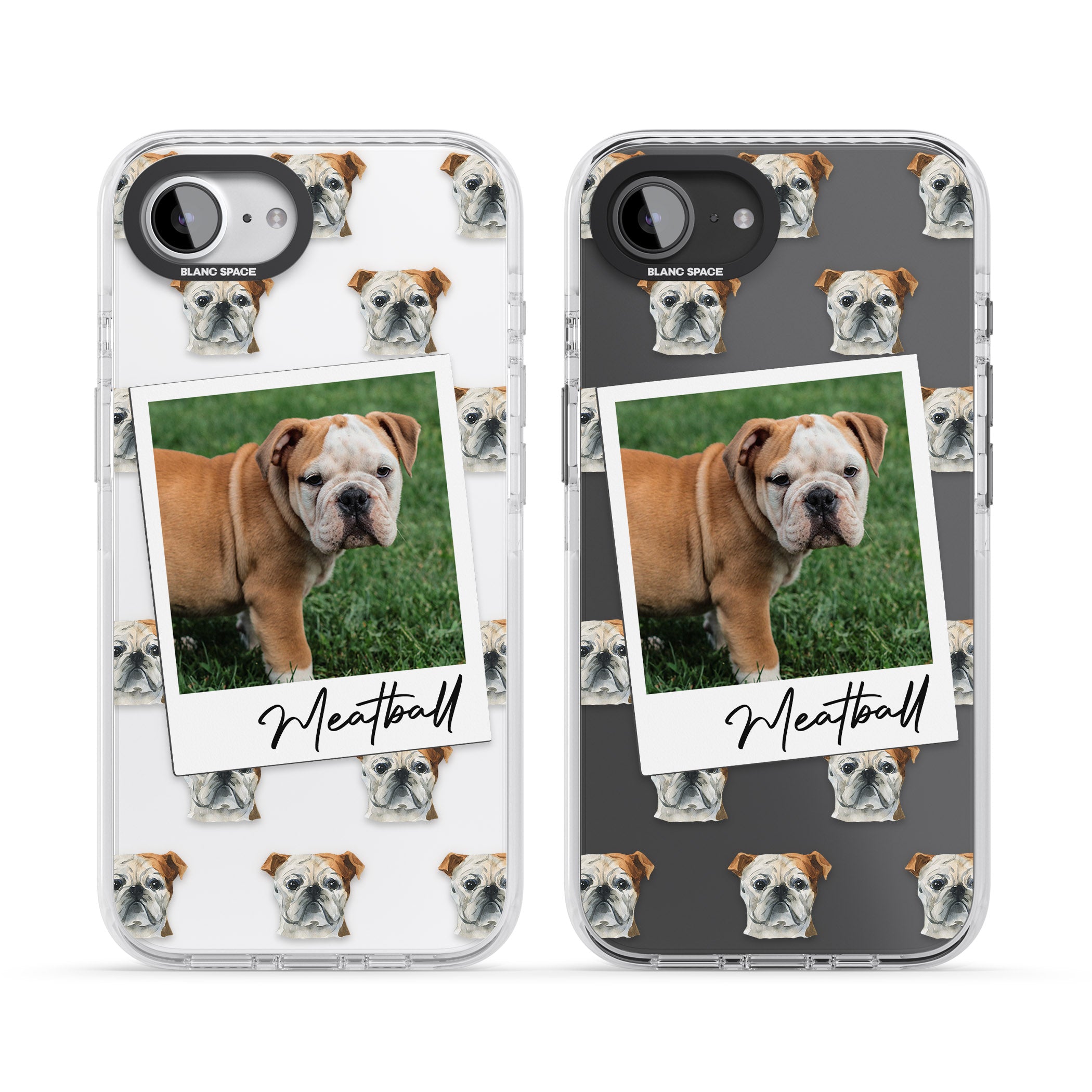 Personalised English Bulldog Instant Camera Photo