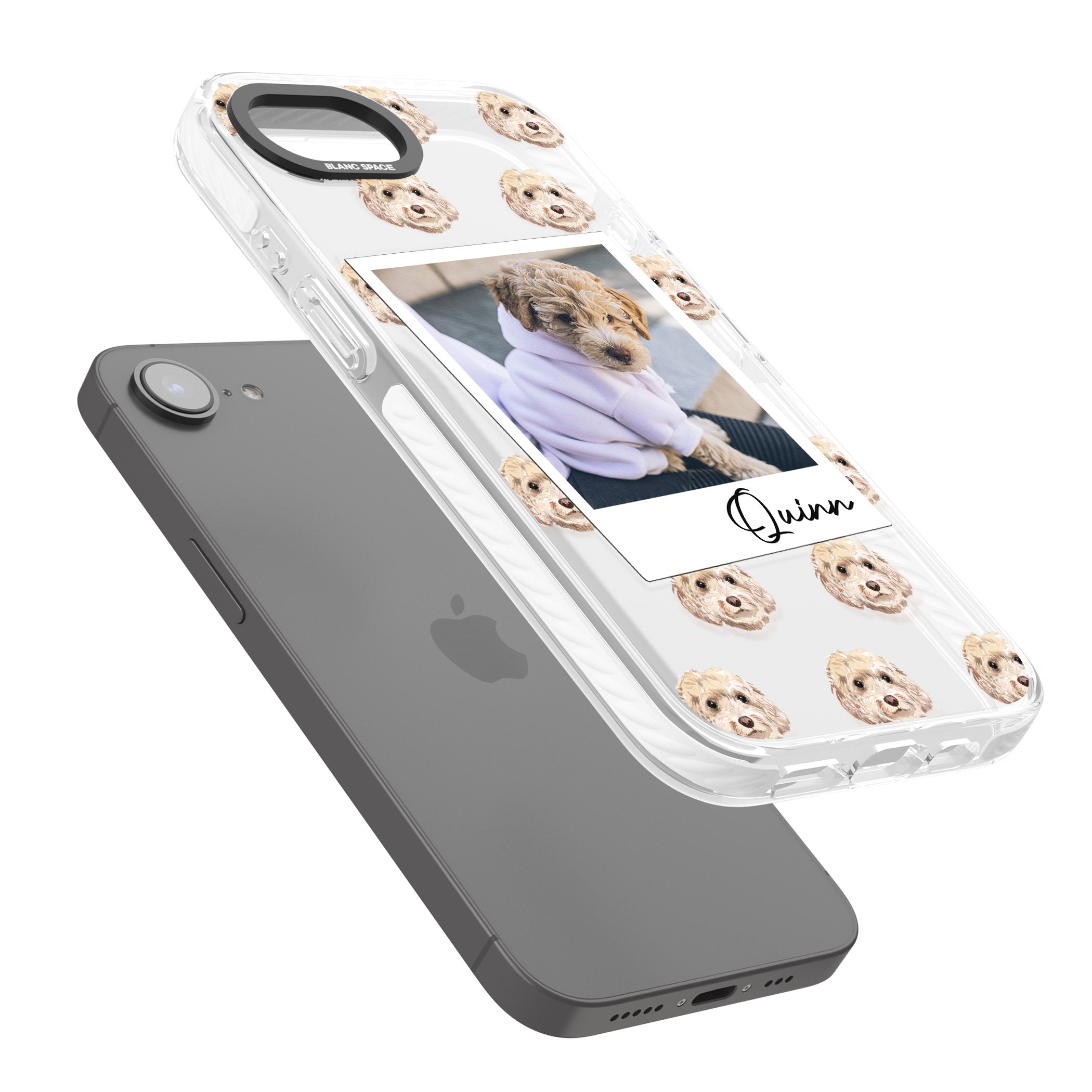 Personalised Cream Cockapoo Instant Camera Photo