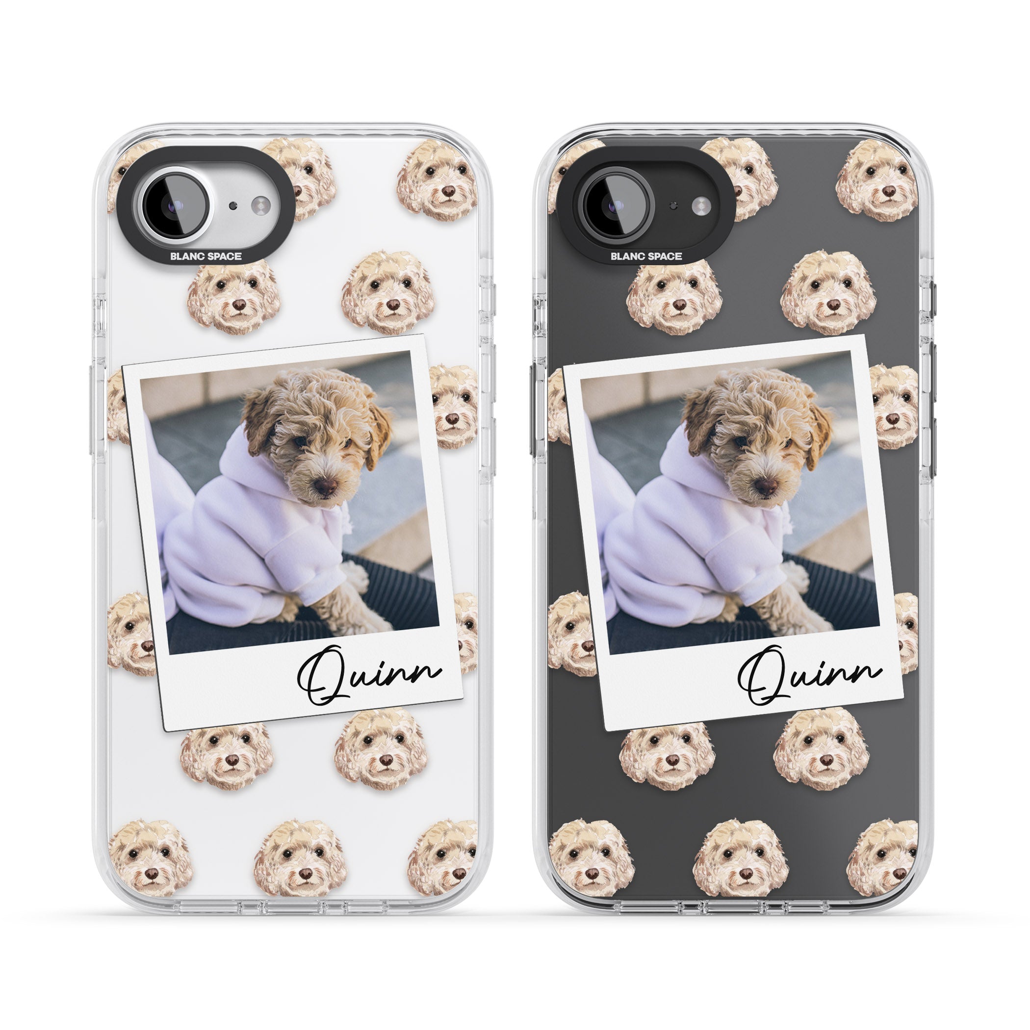 Personalised Cream Cockapoo Instant Camera Photo