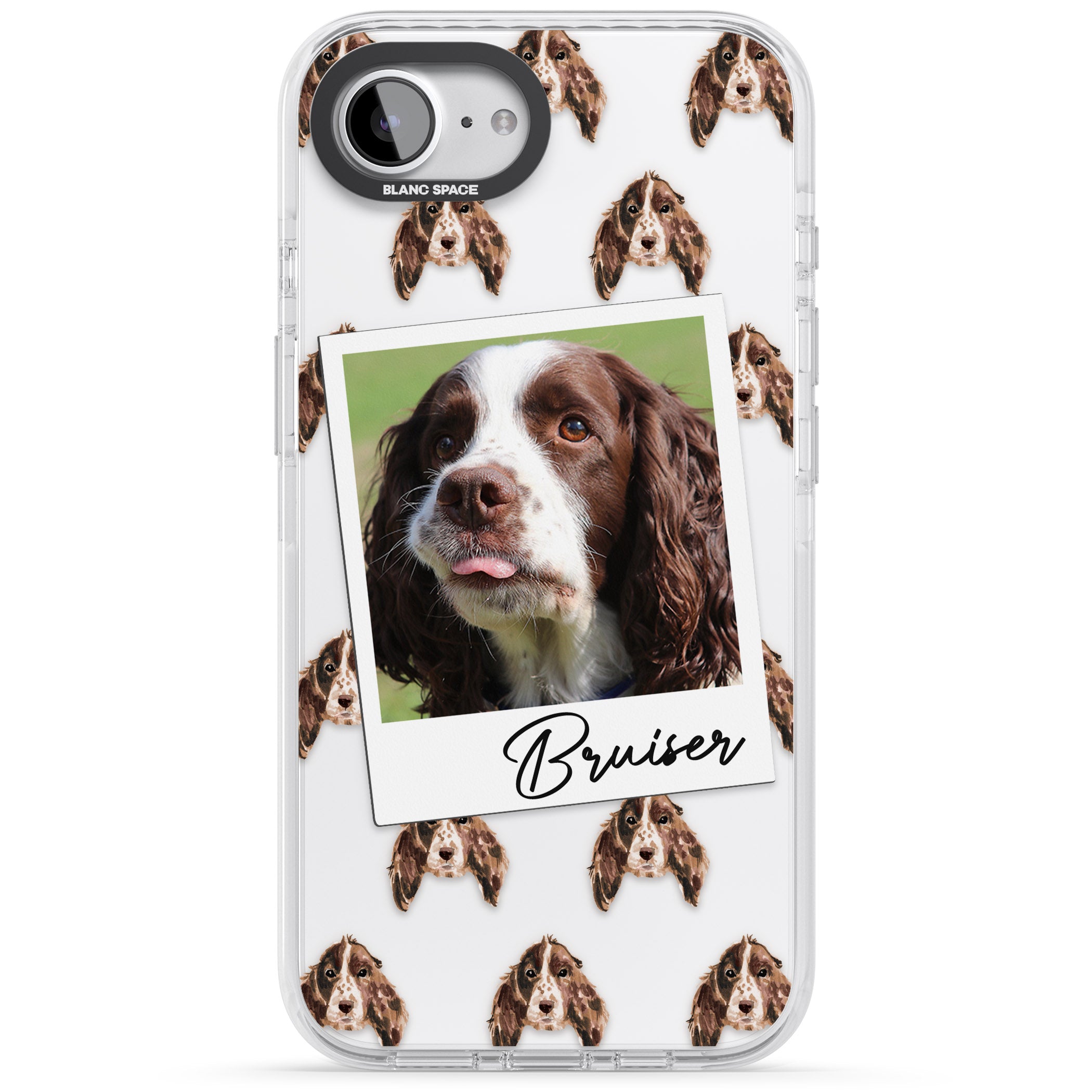 Personalised Springer Spaniel Instant Camera Photo