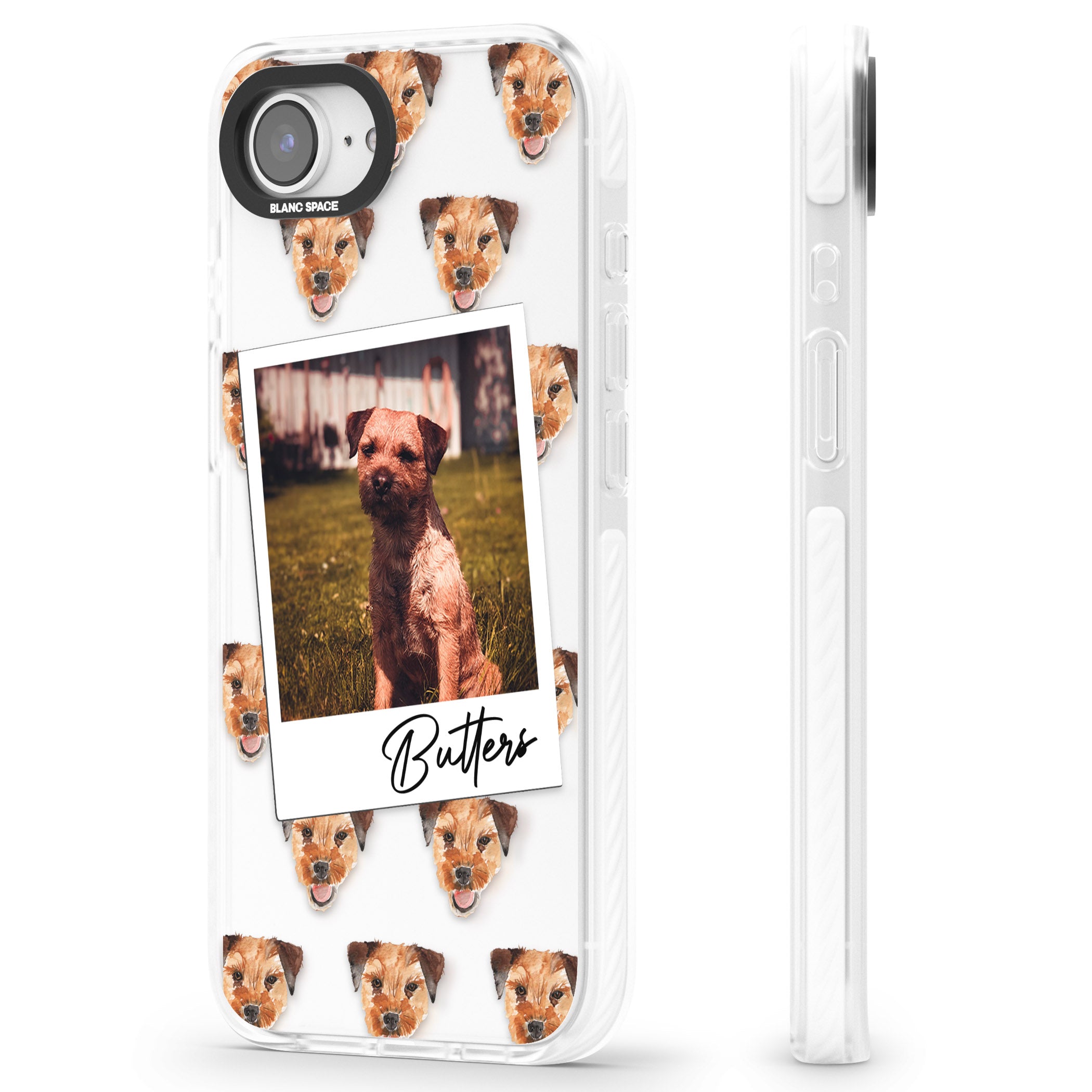 Personalised Border Terrier Instant Camera Photo