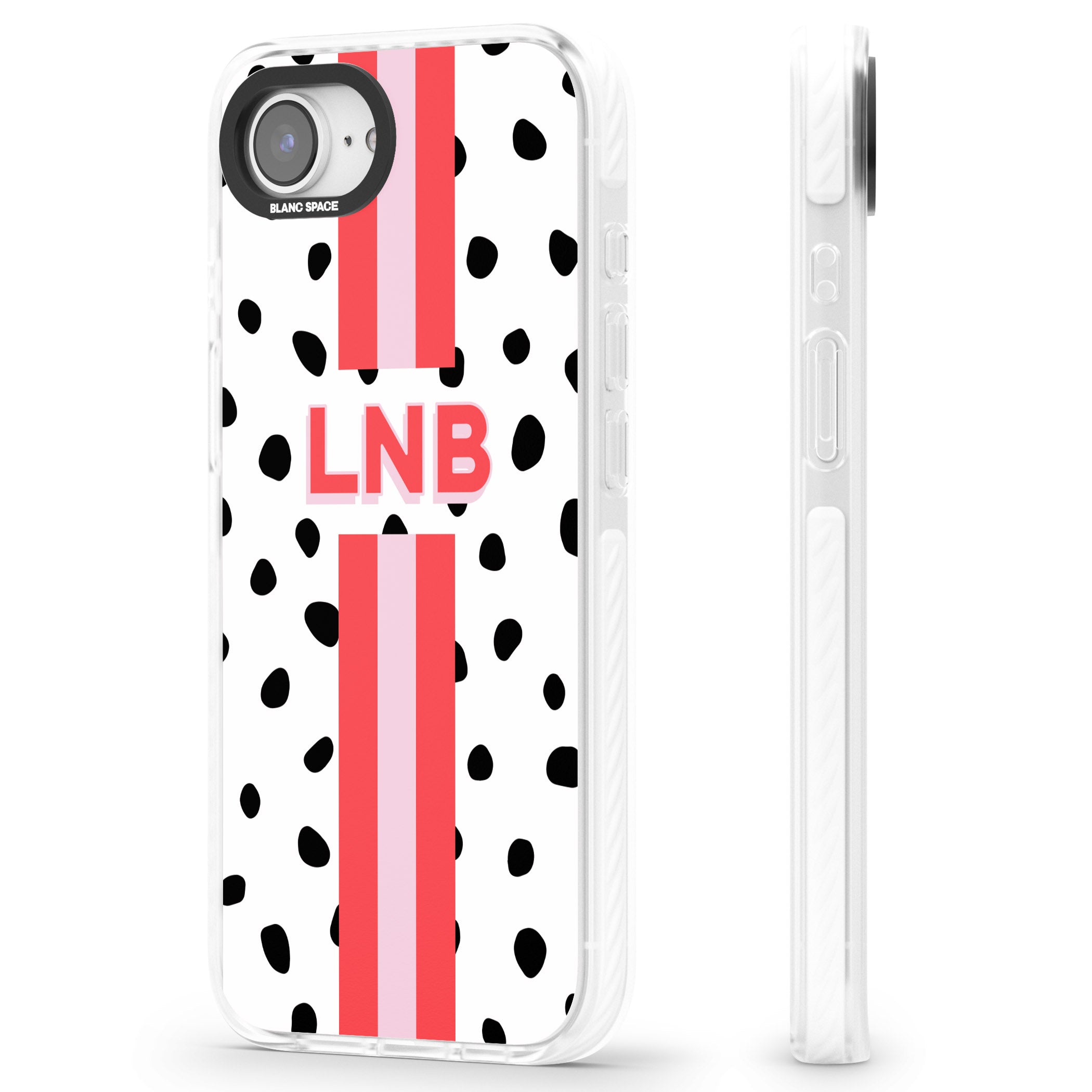 Personalised Polka & Pink Stripe