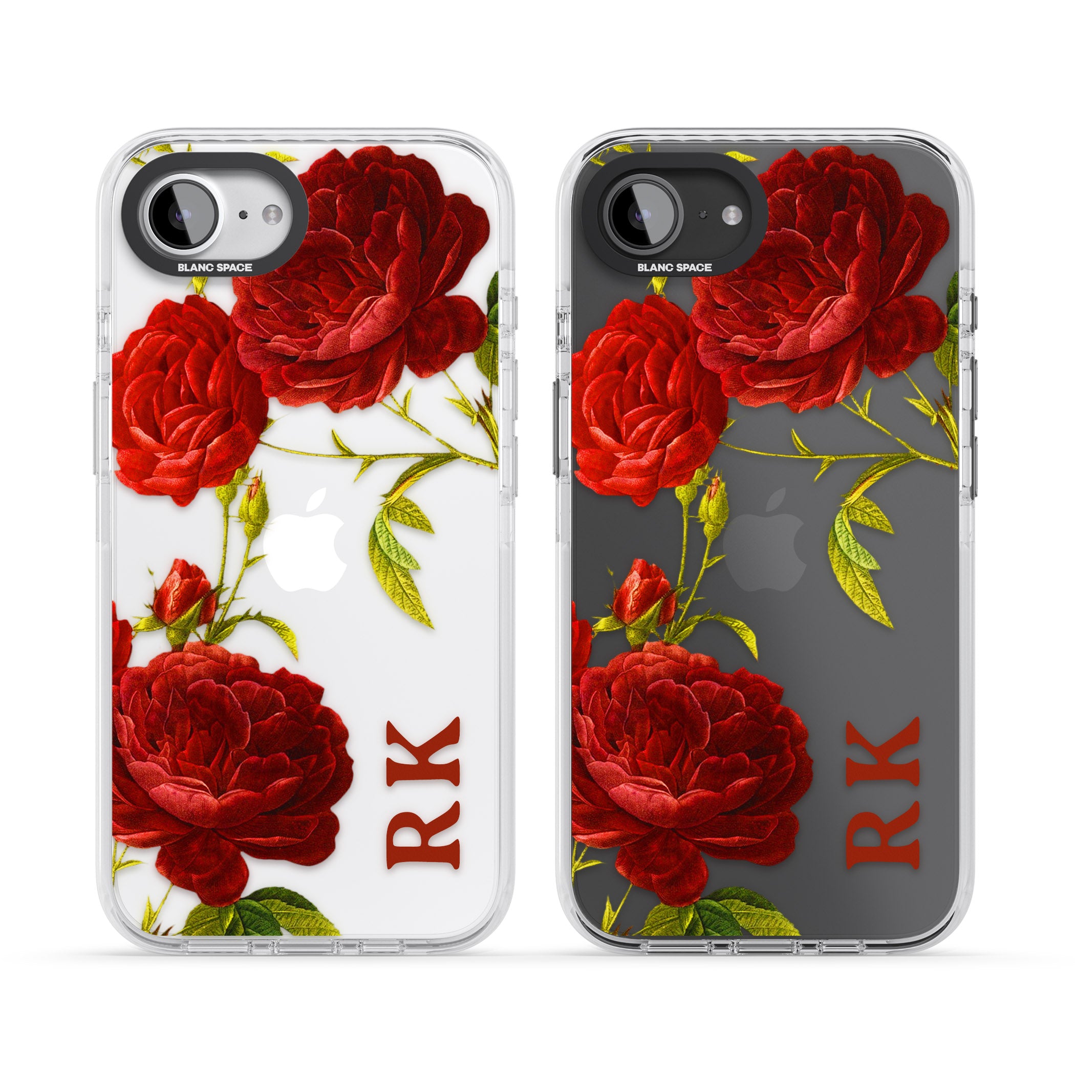 Personalised Vintage Floral Red Roses