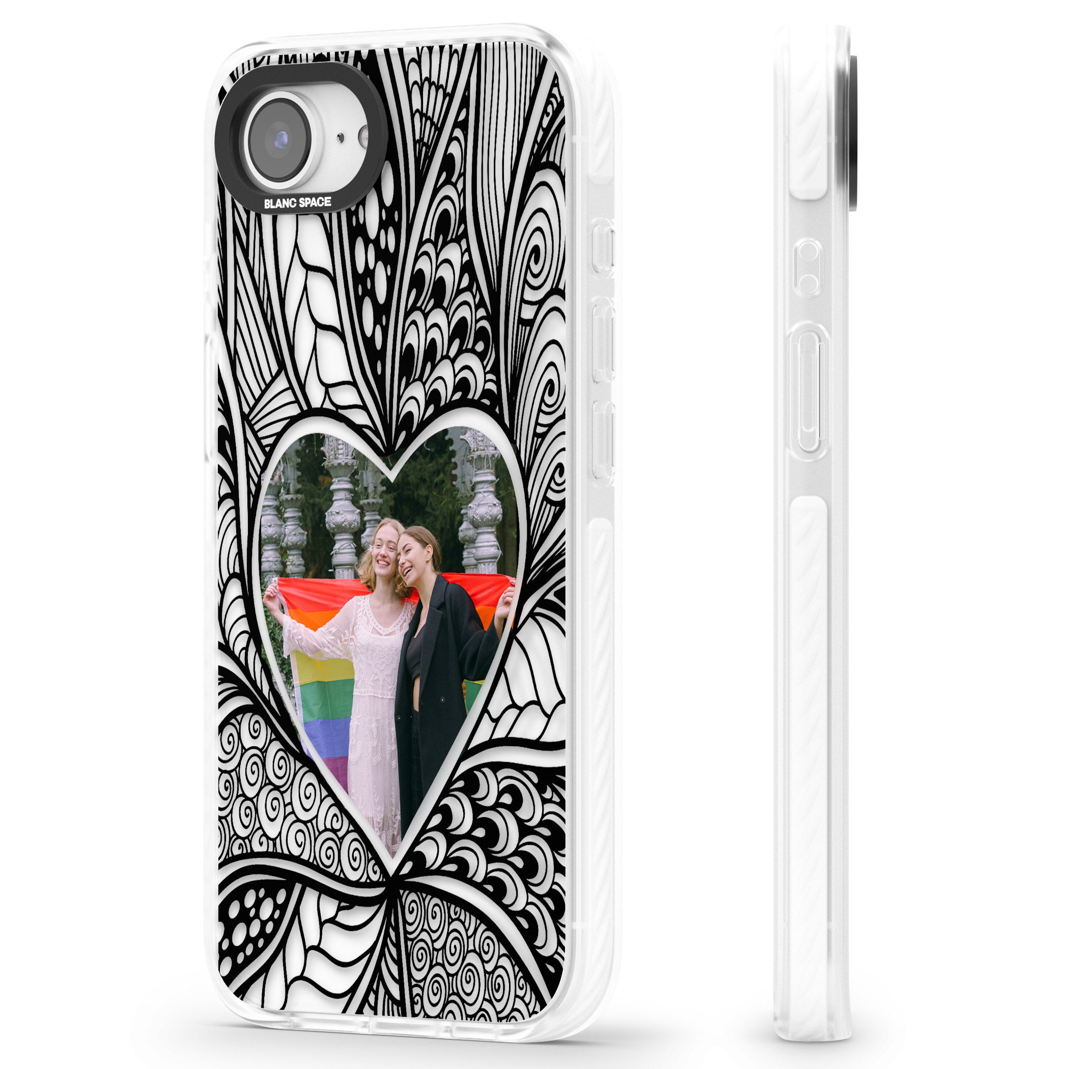 Personalised Henna Heart Photo Case