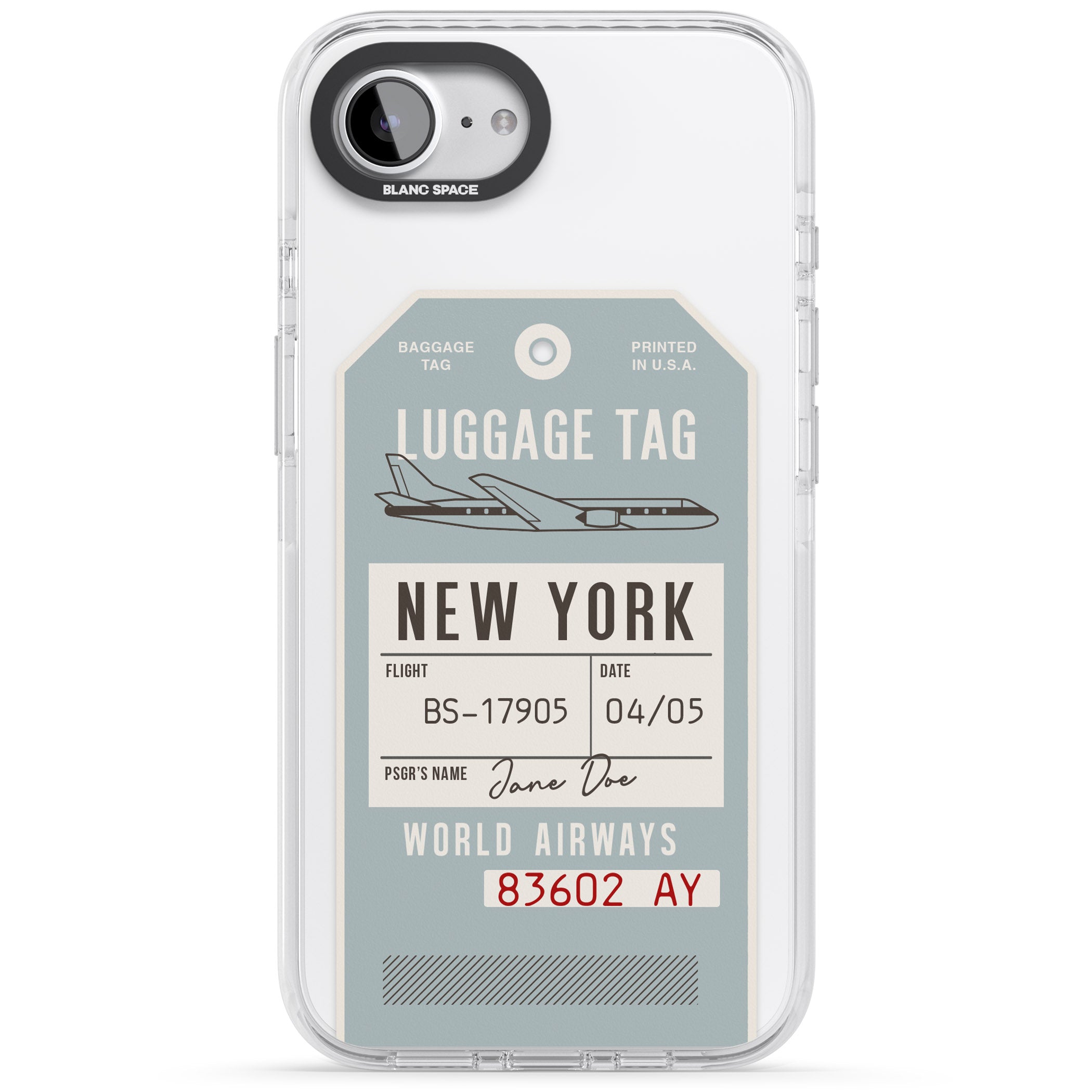 Personalised Vintage Usa Luggage Tag