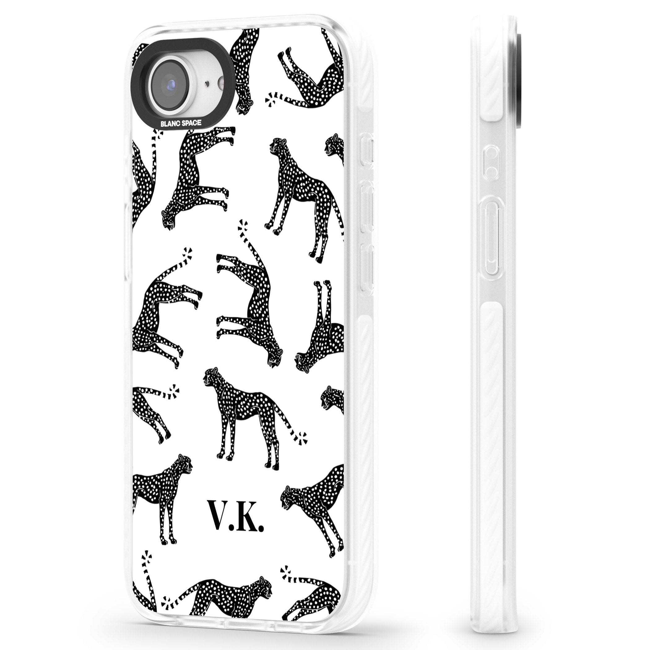 Personalised Black & White Cheetah Pattern