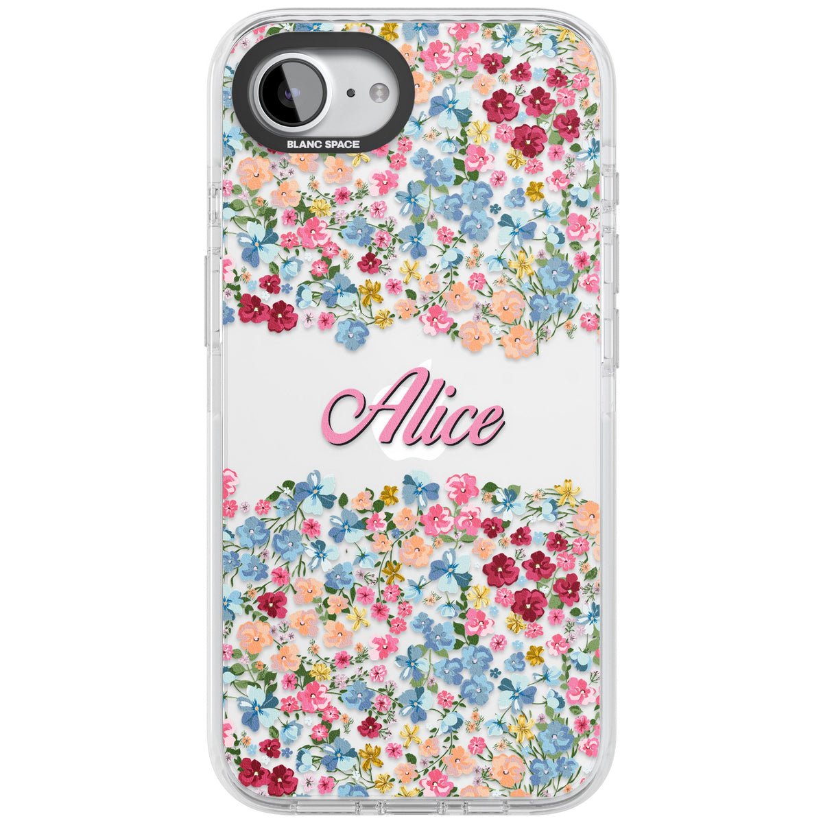 Personalised Venetian Meadow iPhone 16e / iPhone 17e Impact Clear Phone Case front