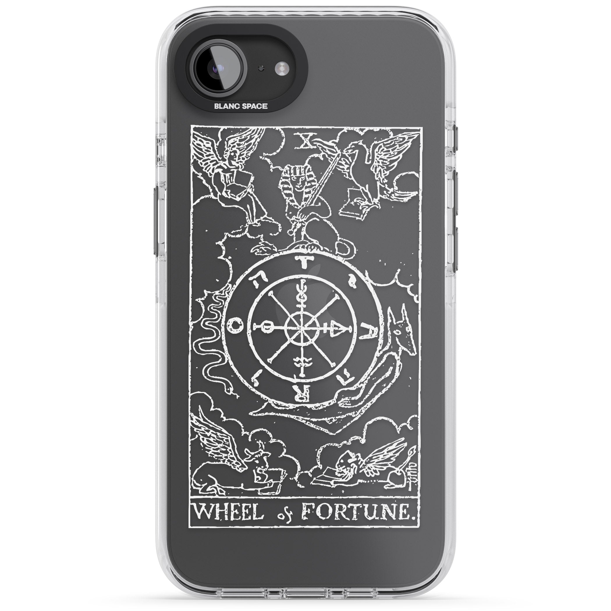 Personalised Wheel Of Fortune Tarot Card (White)