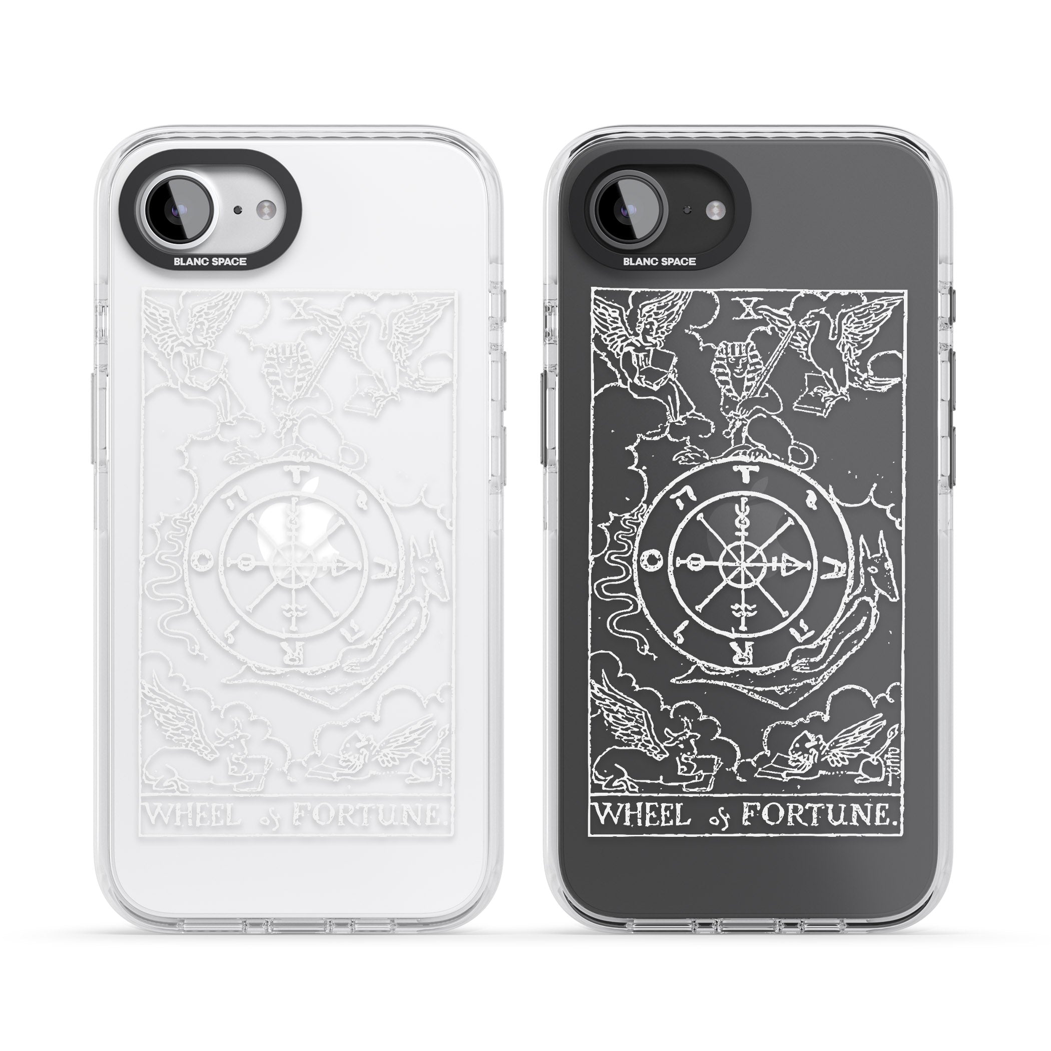 Personalised Wheel Of Fortune Tarot Card (White)