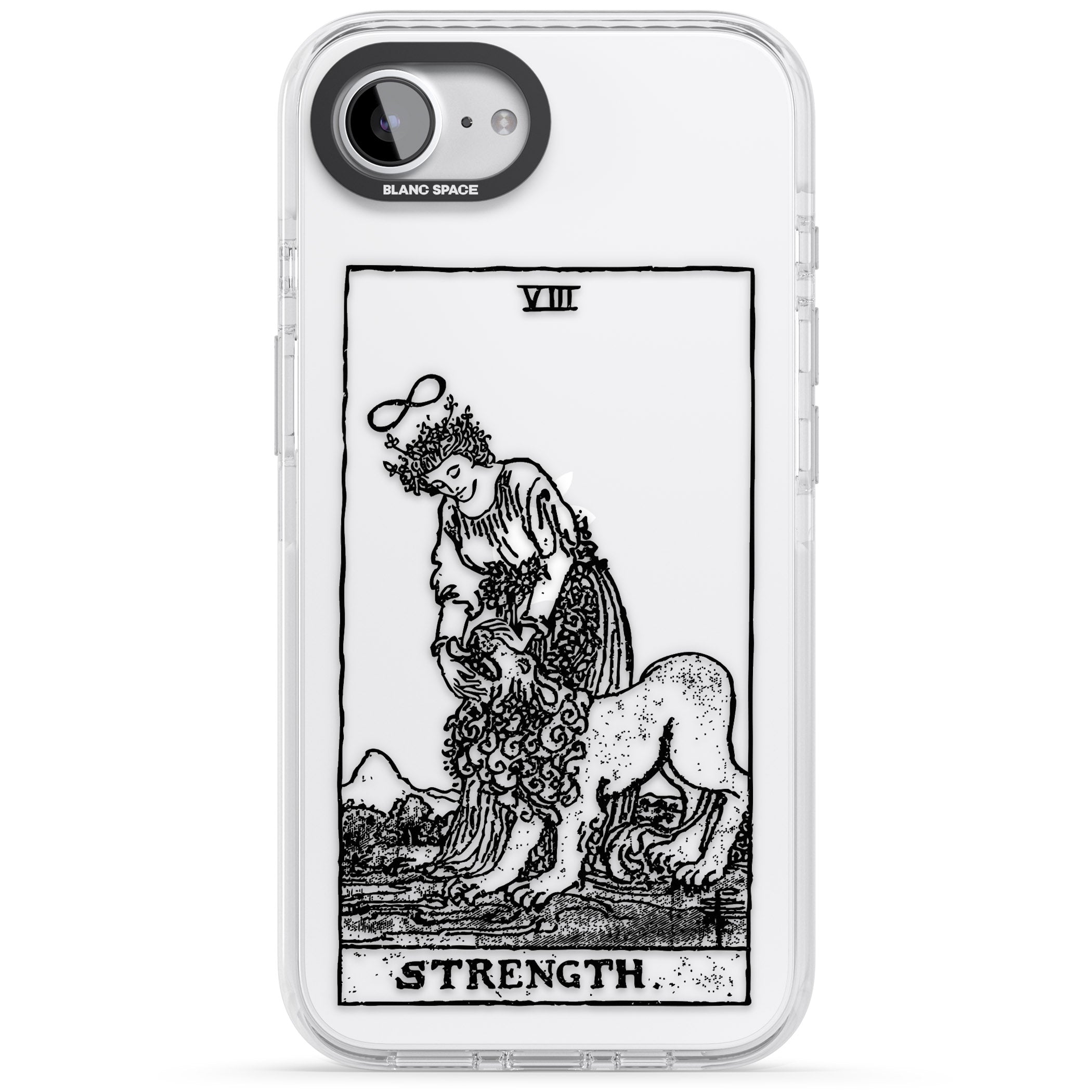 Personalised Strength Tarot Card (Clear)