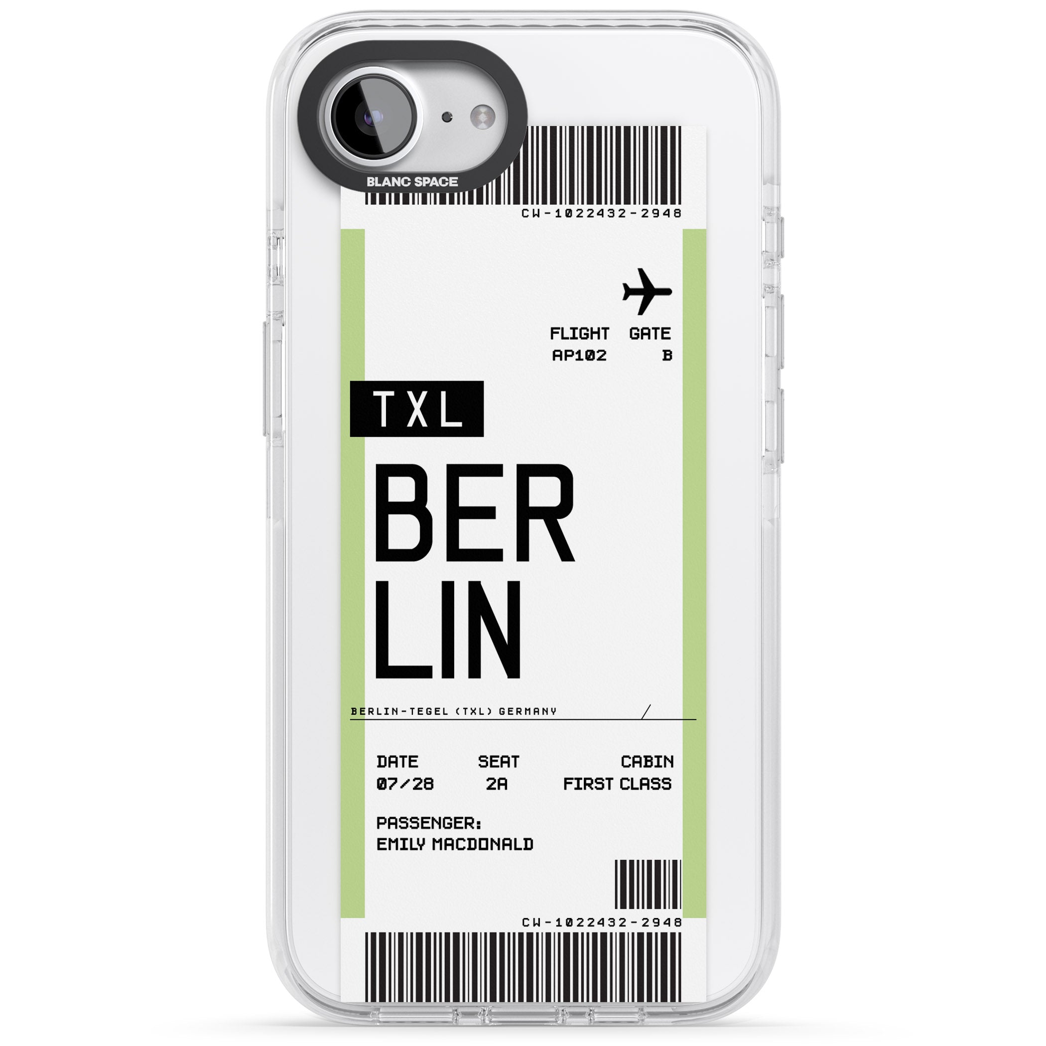 Personalised Berlin Boarding Pass