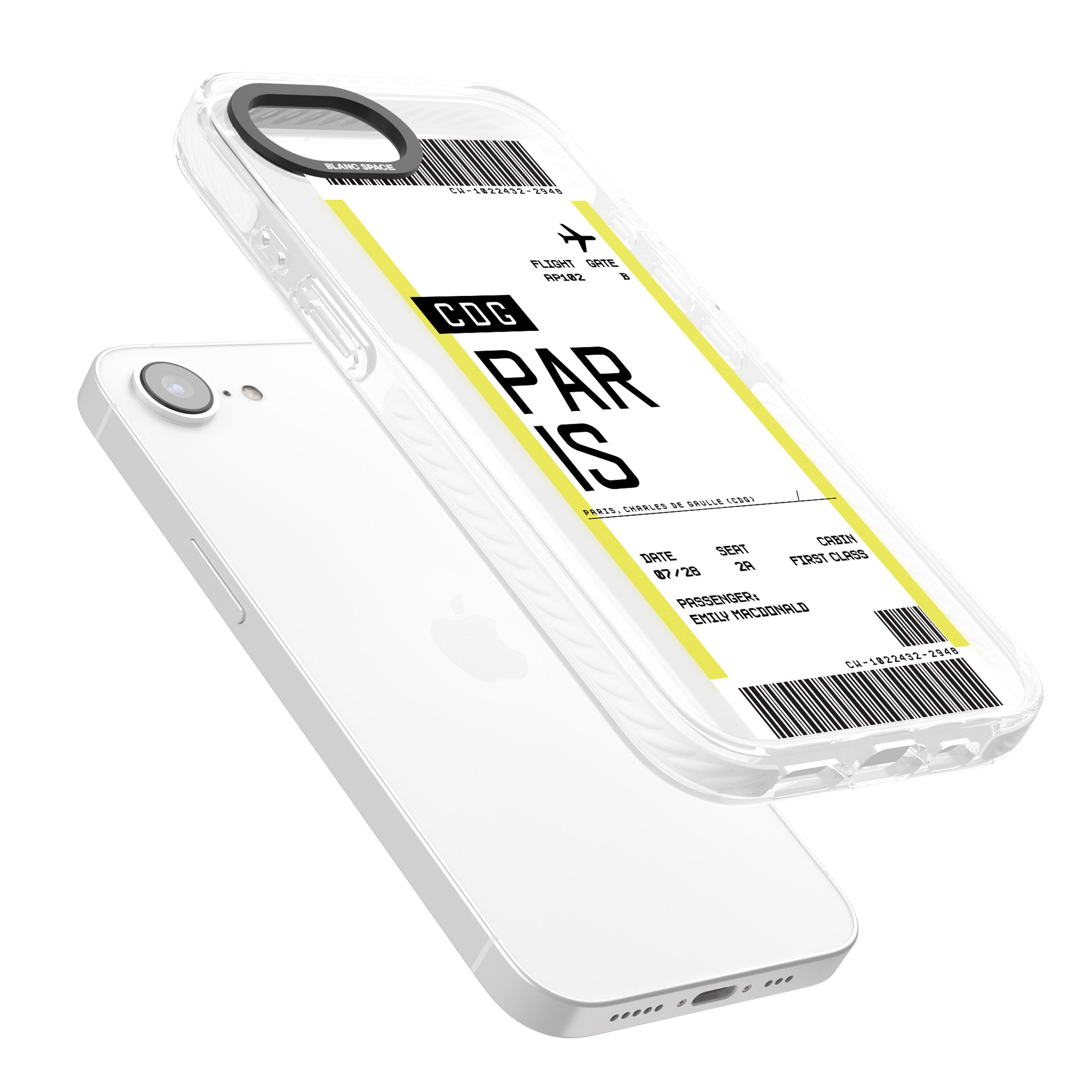 Personalised Paris Boarding Pass