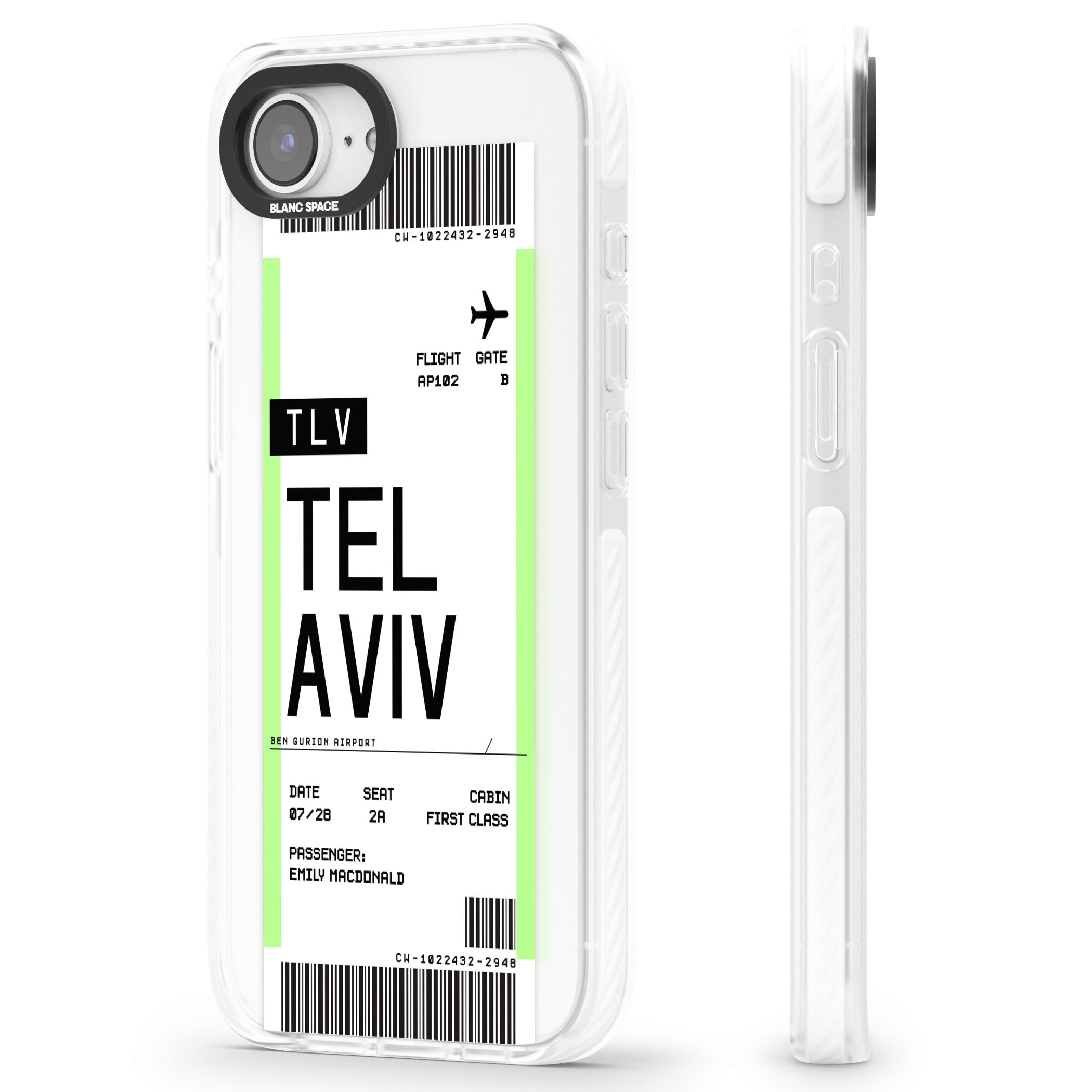Personalised Tel Aviv Boarding Pass