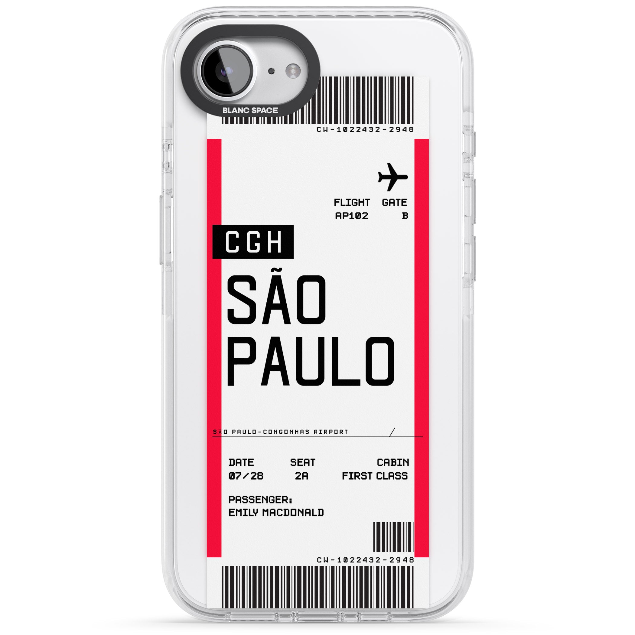 Personalised São Paulo Boarding Pass