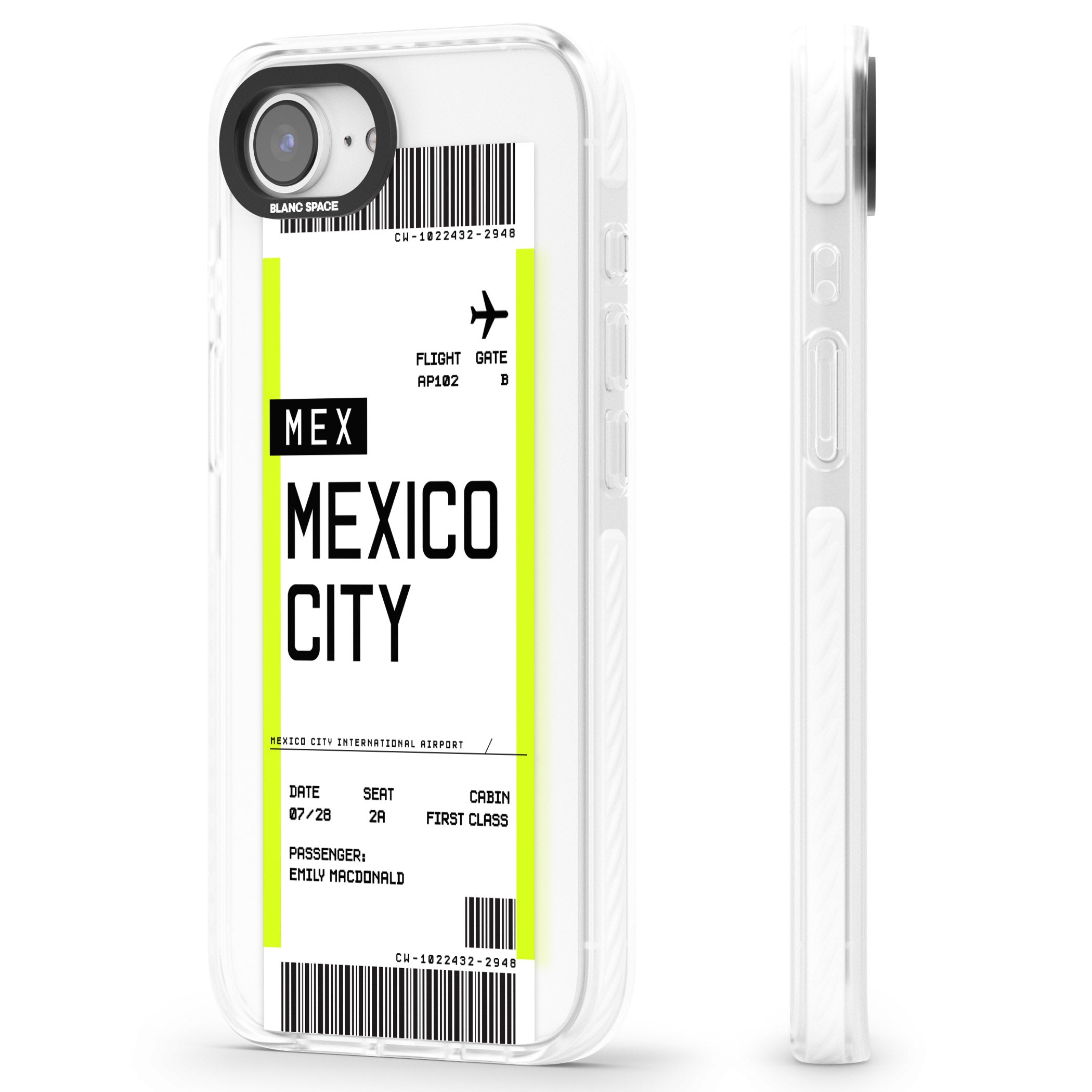 Personalised Mexico City Boarding Pass