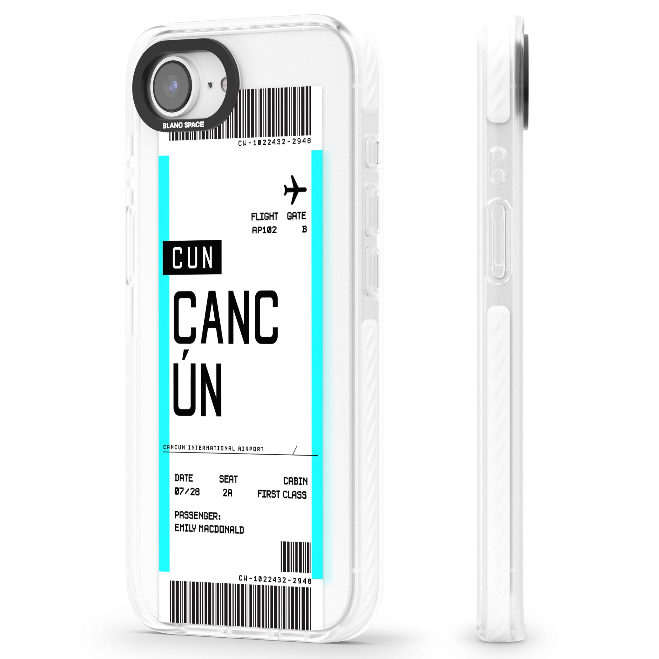 Personalised Cancún Boarding Pass