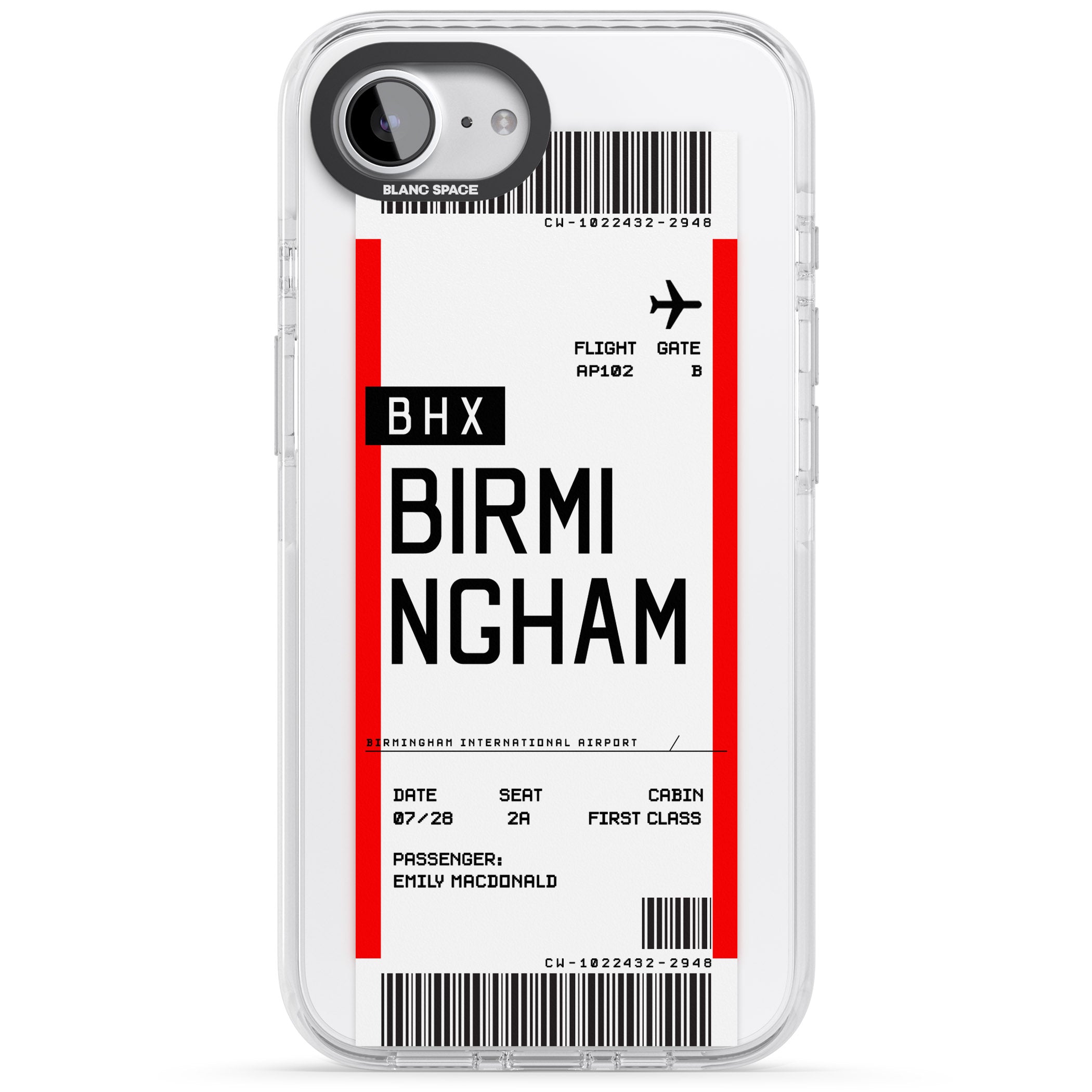 Personalised Birmingham Boarding Pass