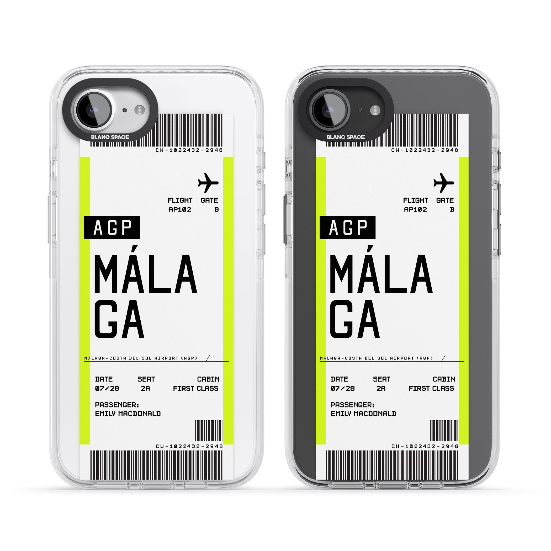 Personalised Málaga Boarding Pass