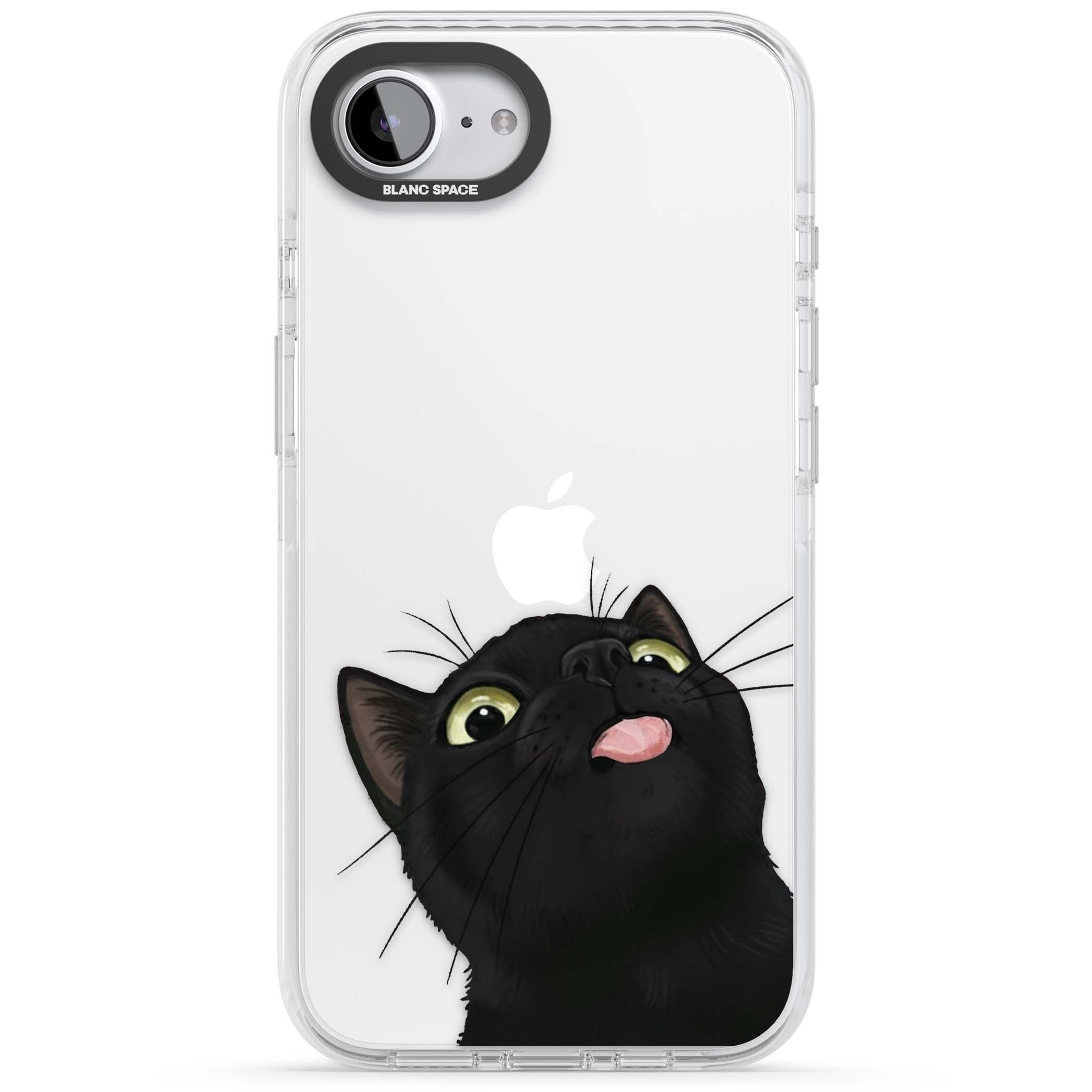 Black Cat Energy for her iPhone case | Clear Impact case for iPhone 16e, iPhone 17e