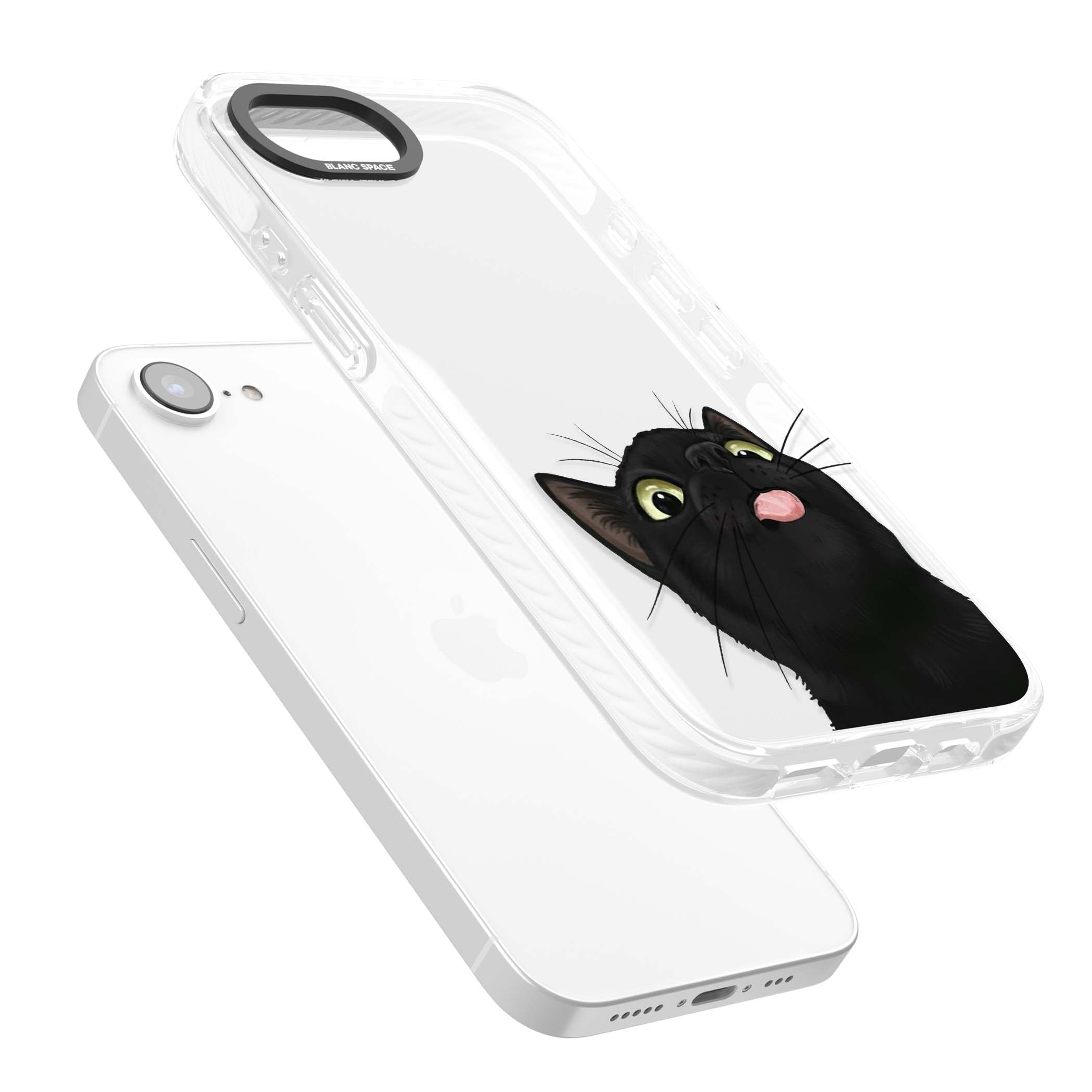 Black Cat Energy for her iPhone case | Clear Impact case for iPhone 16e, iPhone 17e