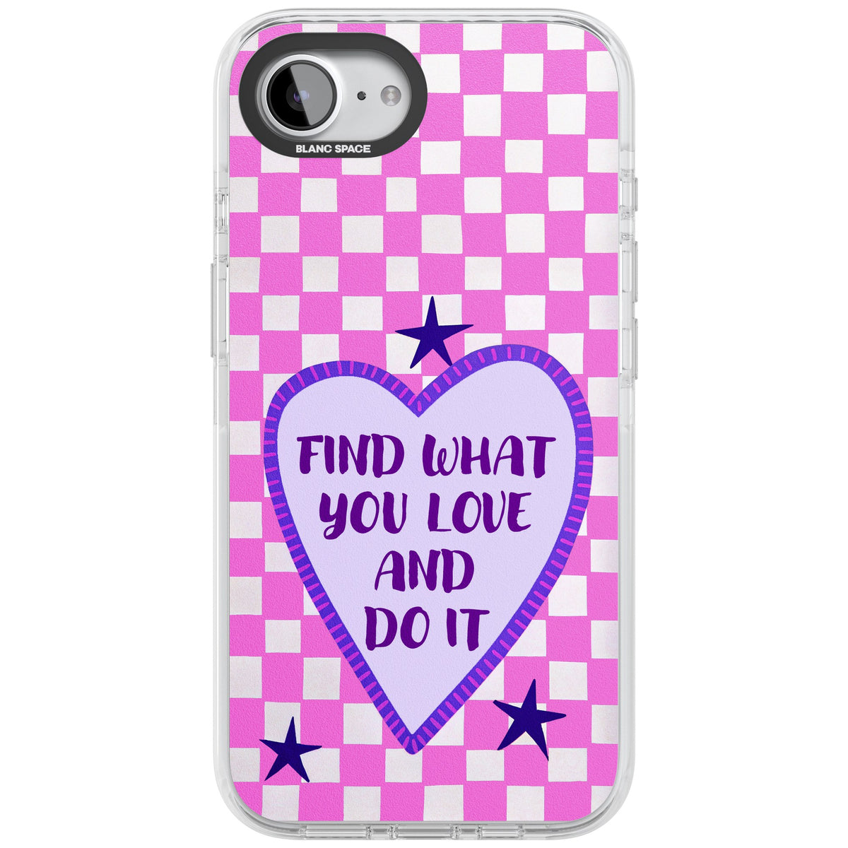 Find What You Love iPhone 16e / iPhone 17e Impact Clear Phone Case front