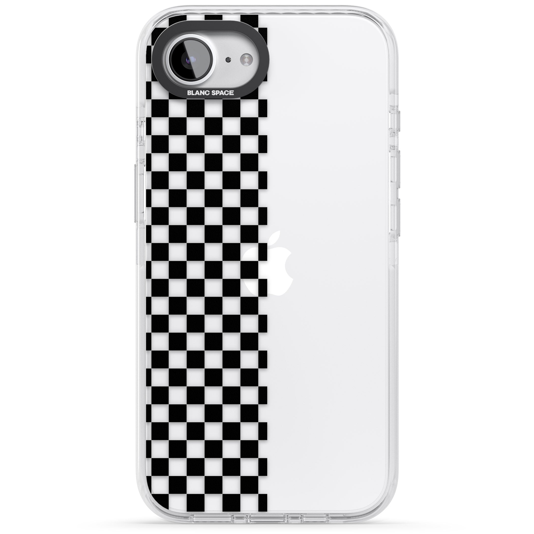 Checker: Half Black Check On Clear