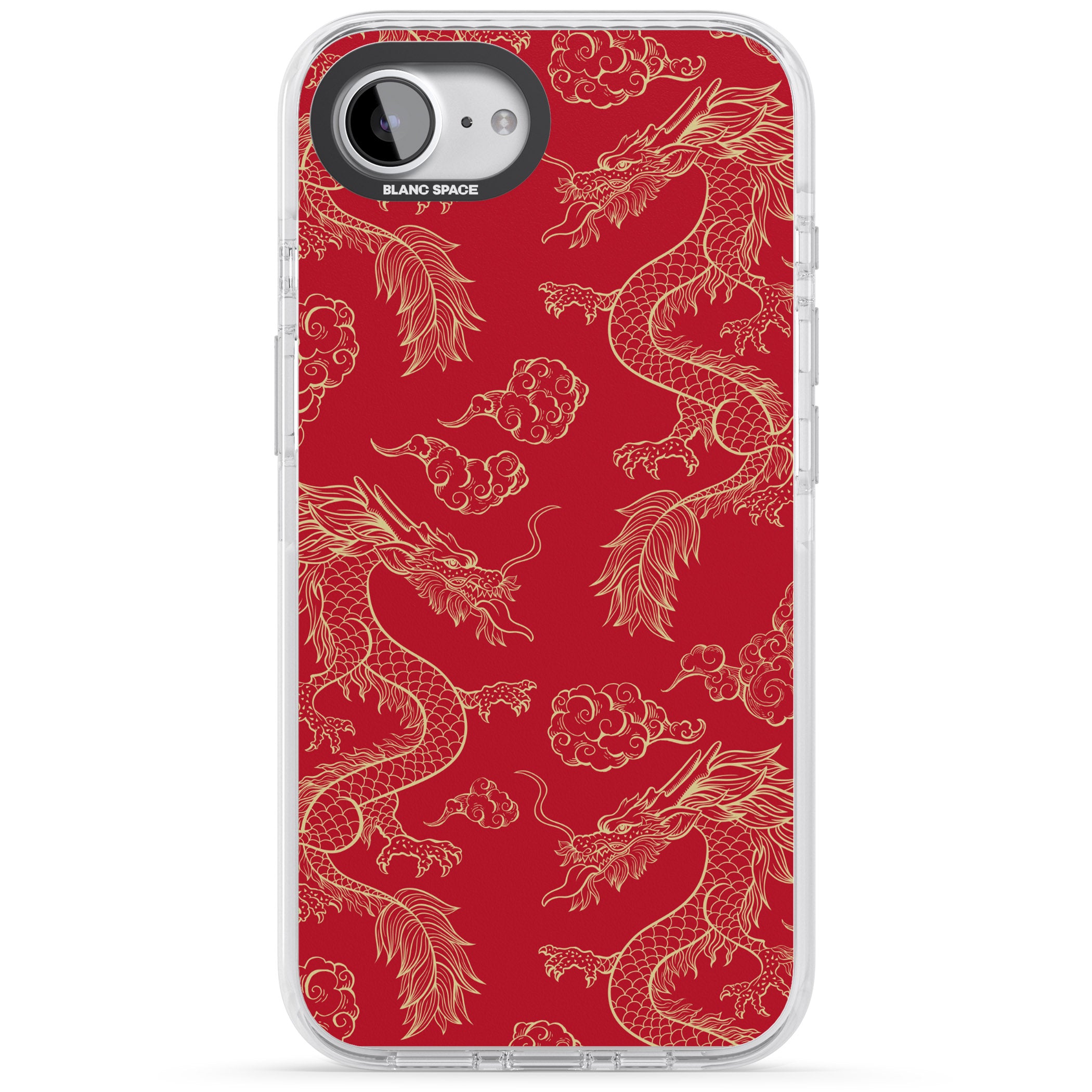Red And Gold Dragon Pattern