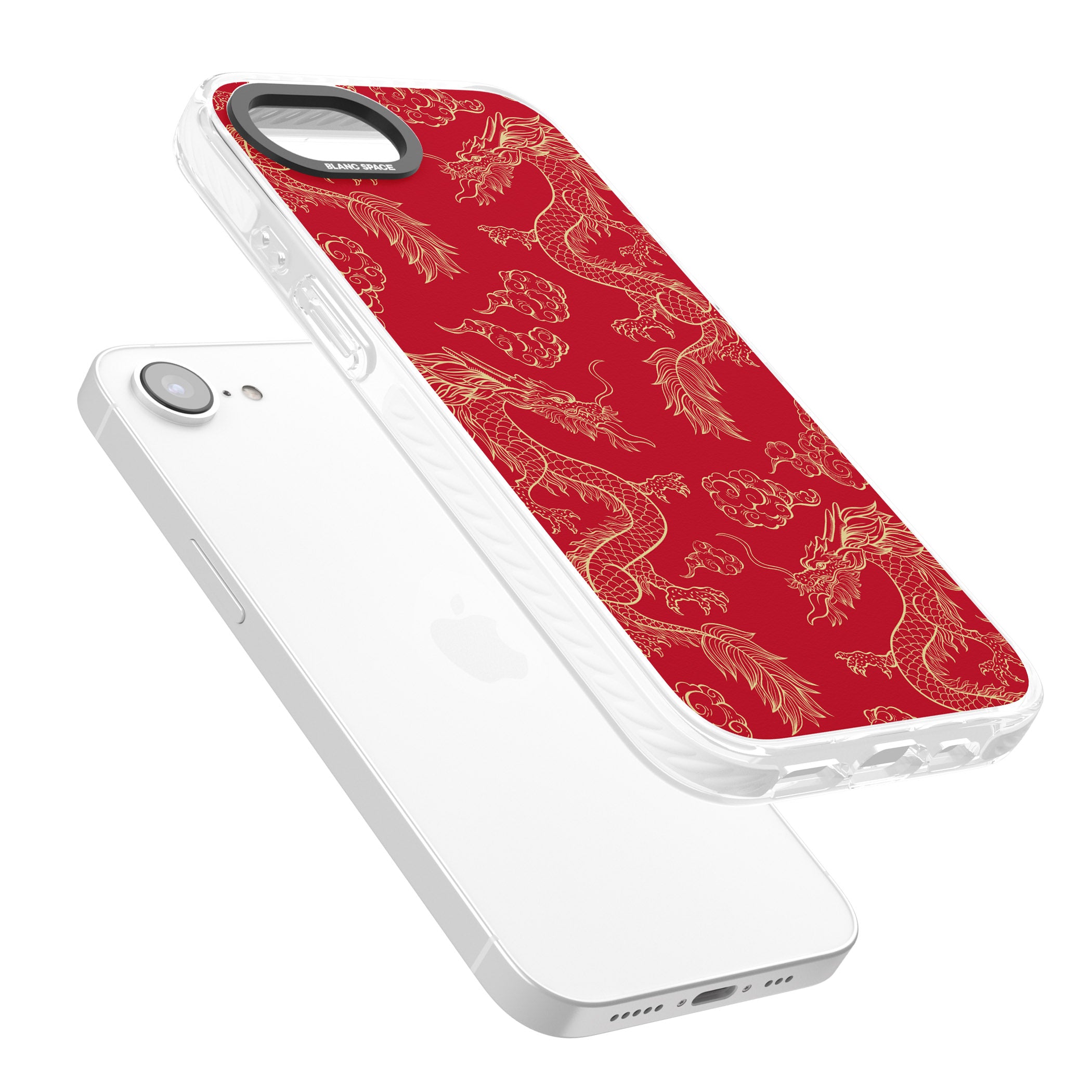 Red And Gold Dragon Pattern