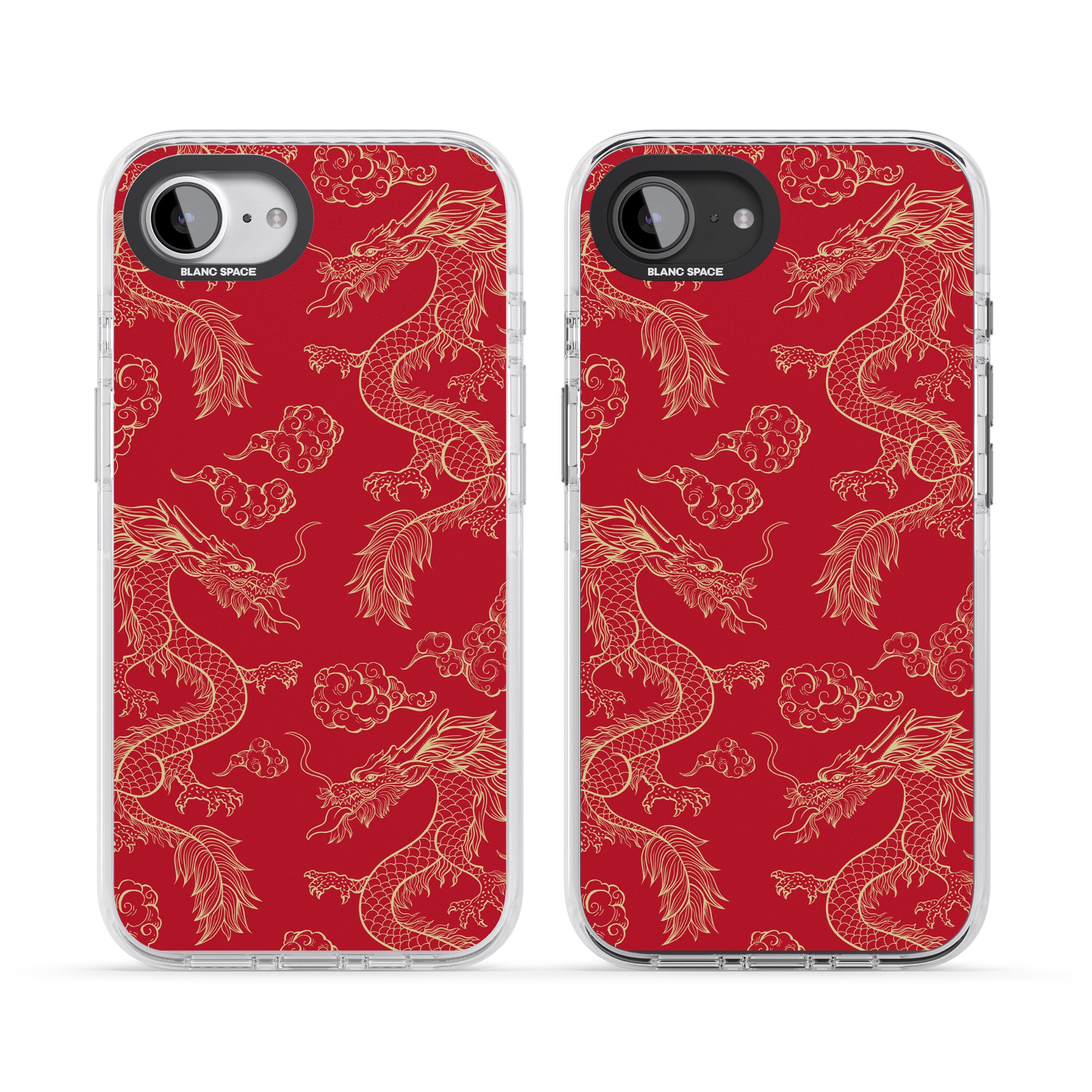 Red And Gold Dragon Pattern