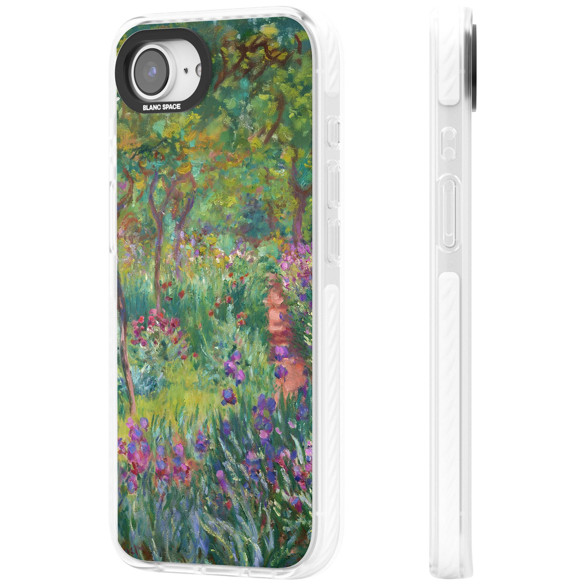 Garden in Giverny iPhone 16e / iPhone 17e Impact Clear Phone Case side