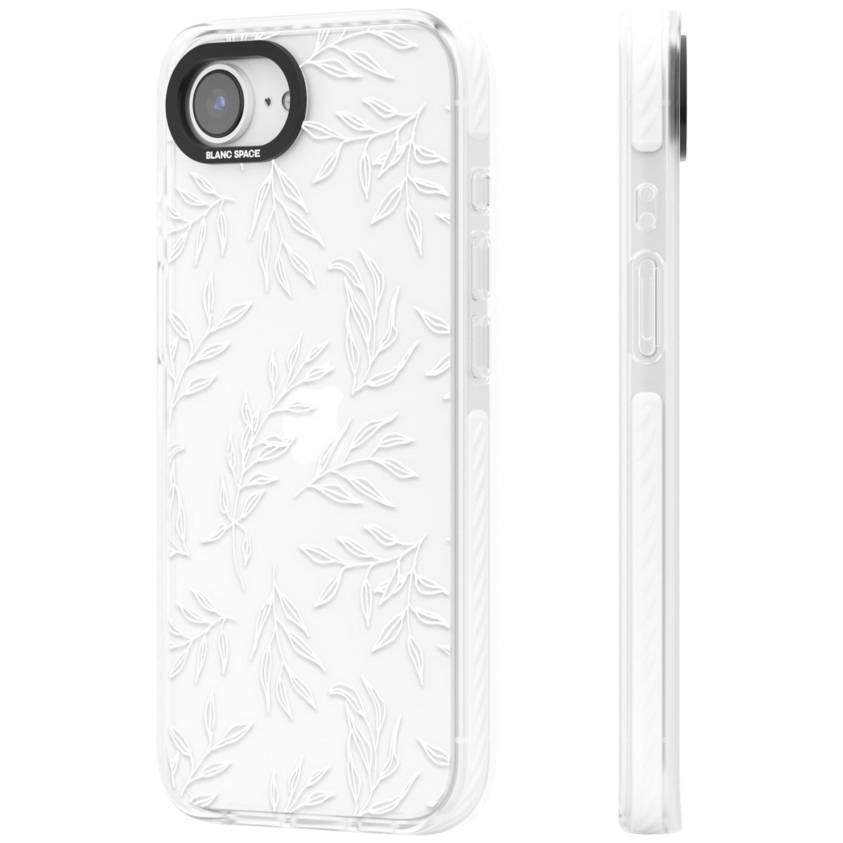 Leafy Botanical iPhone 16e / iPhone 17e Impact Clear Phone Case side