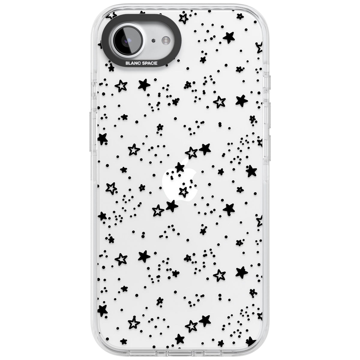 Midnight Stars iPhone 16e / iPhone 17e Impact Clear Phone Case front