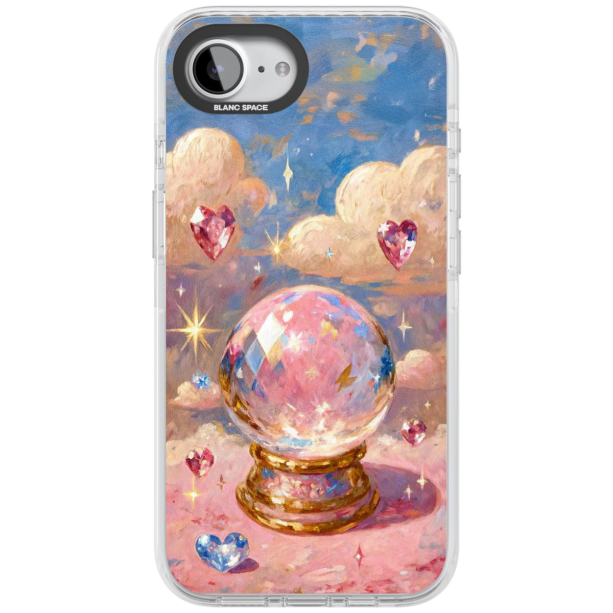 Crystal Ball iPhone 16e / iPhone 17e Impact Clear Phone Case front